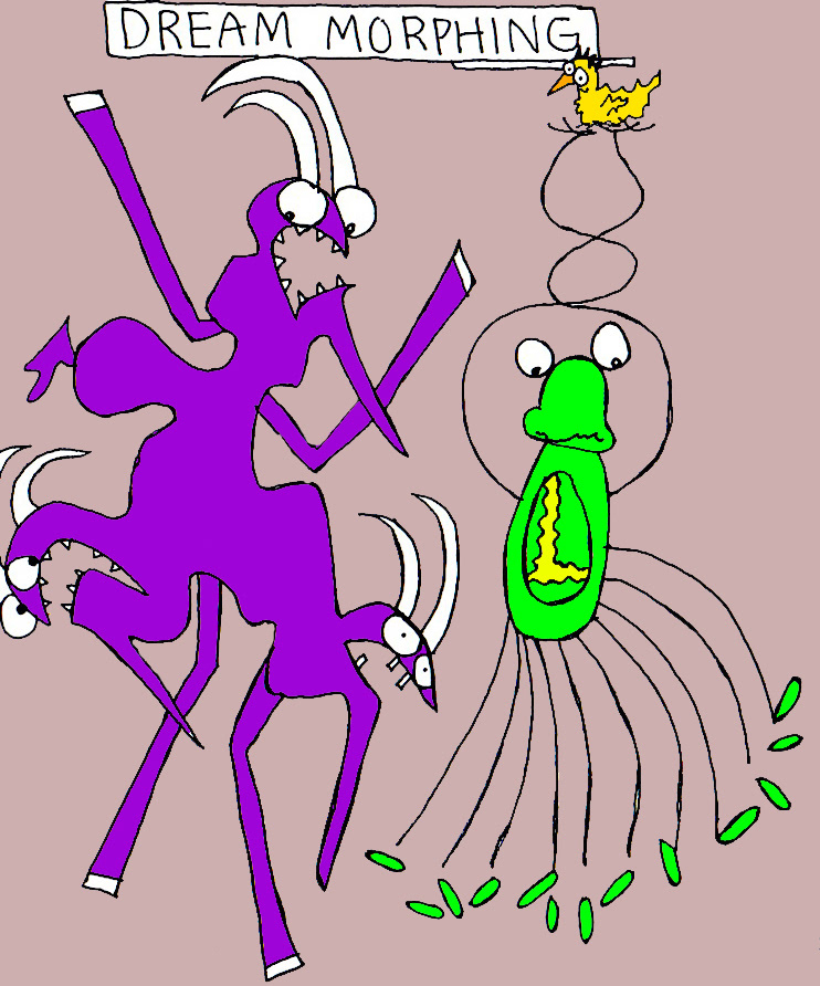 John's Commentary: Great dreams sometimes include increased number of legs...and a mamma bird in your hands.