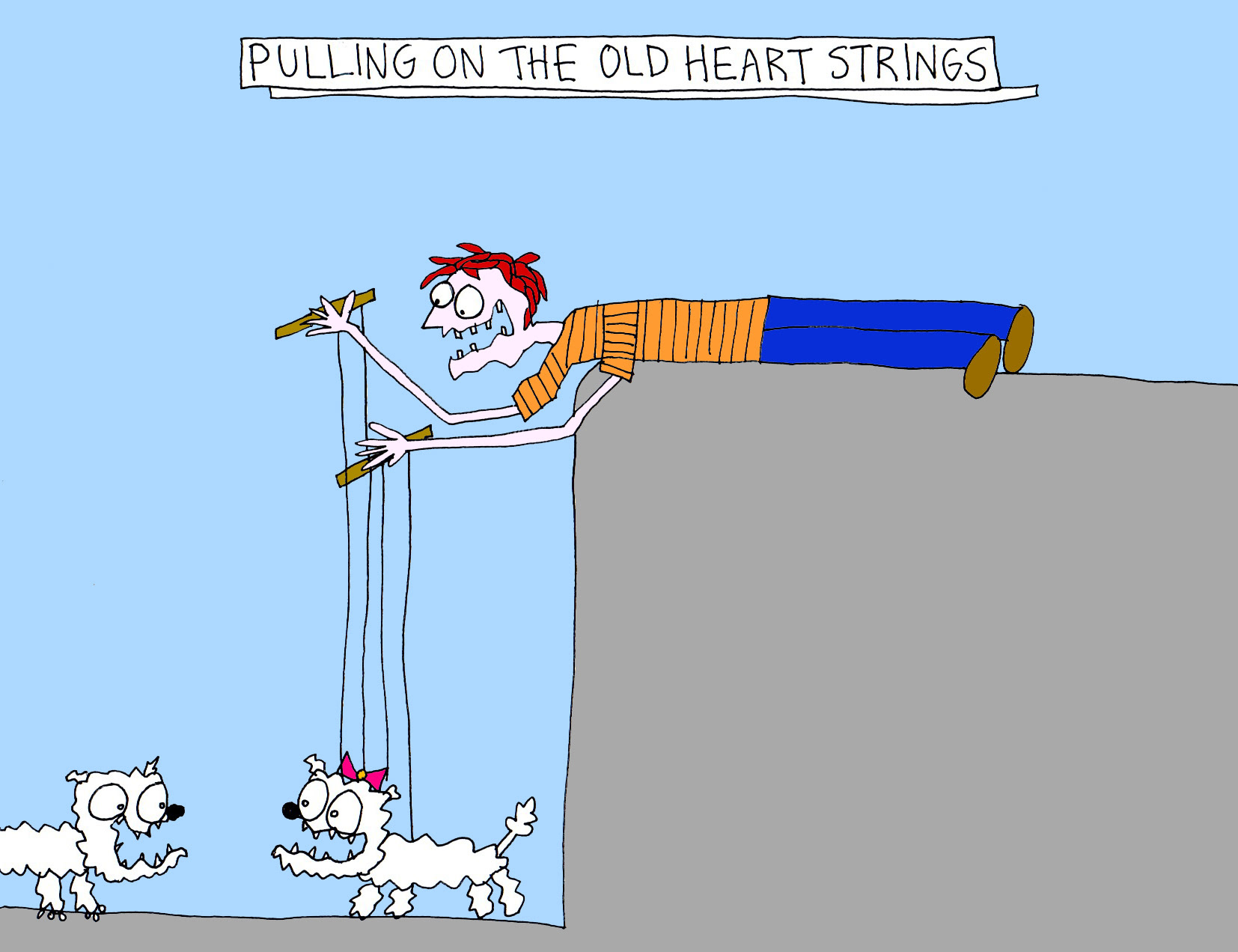 John's Commentary: The pink bow sets Sir Charles little heart ablaze.