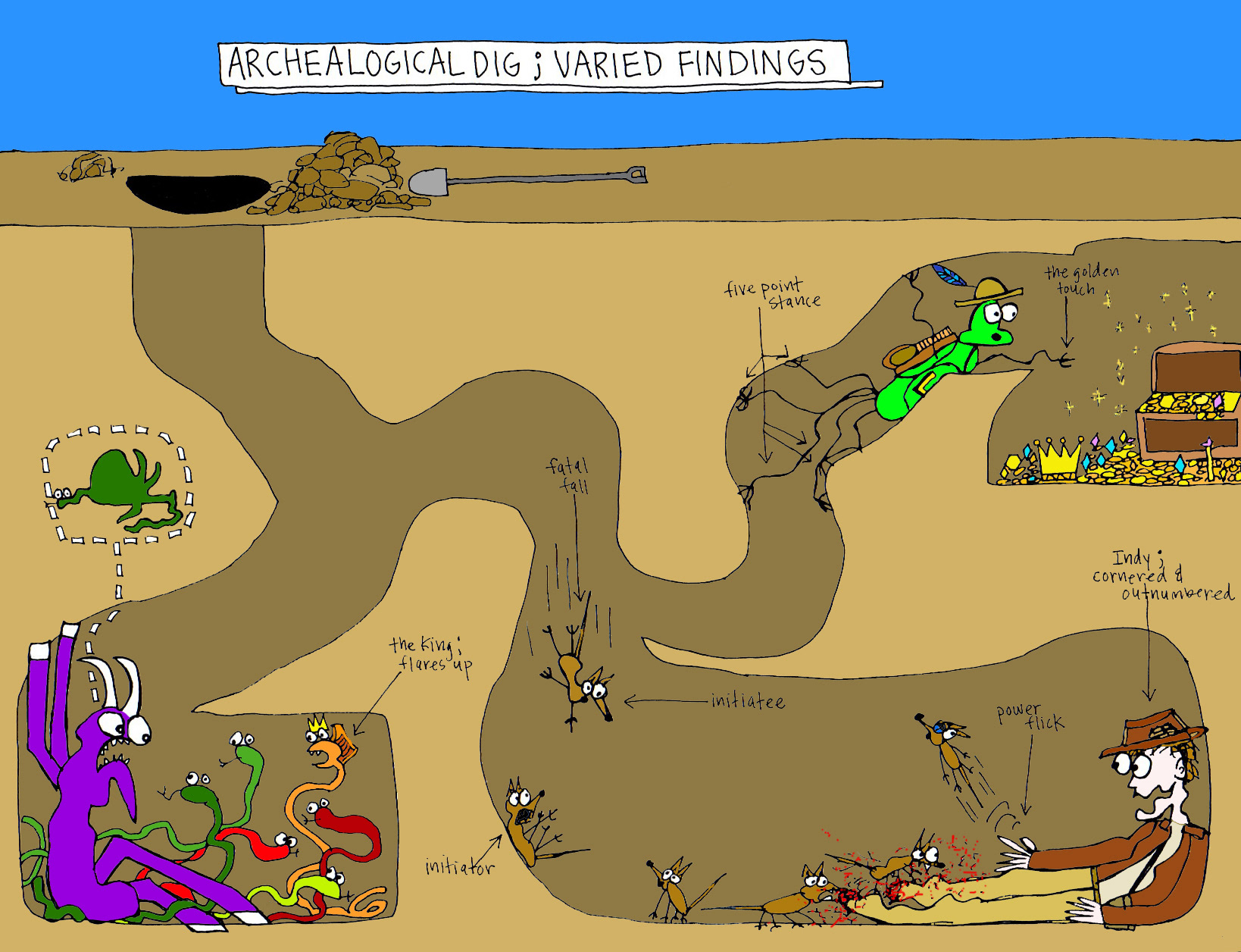 John's Commentary: 5 legs help to navigate the shadowy labyrinths.