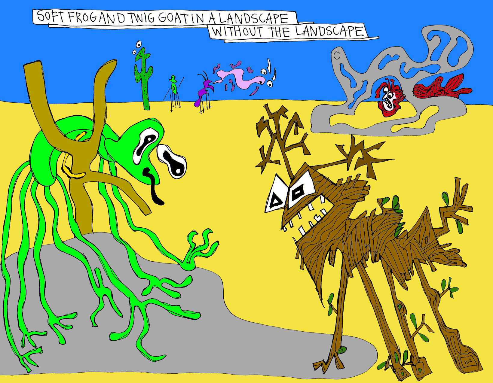 John's Commentary: Lost Dali' masterpiece (evil Morgan lingers behind a hollow rock).