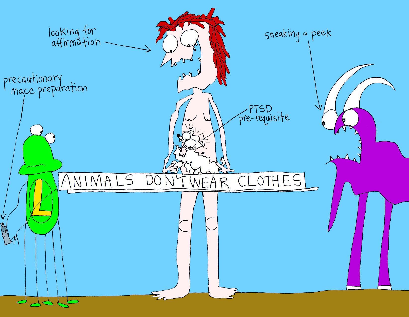 John's Commentary:  Morgan is simply trying to fit in better with "his kind."