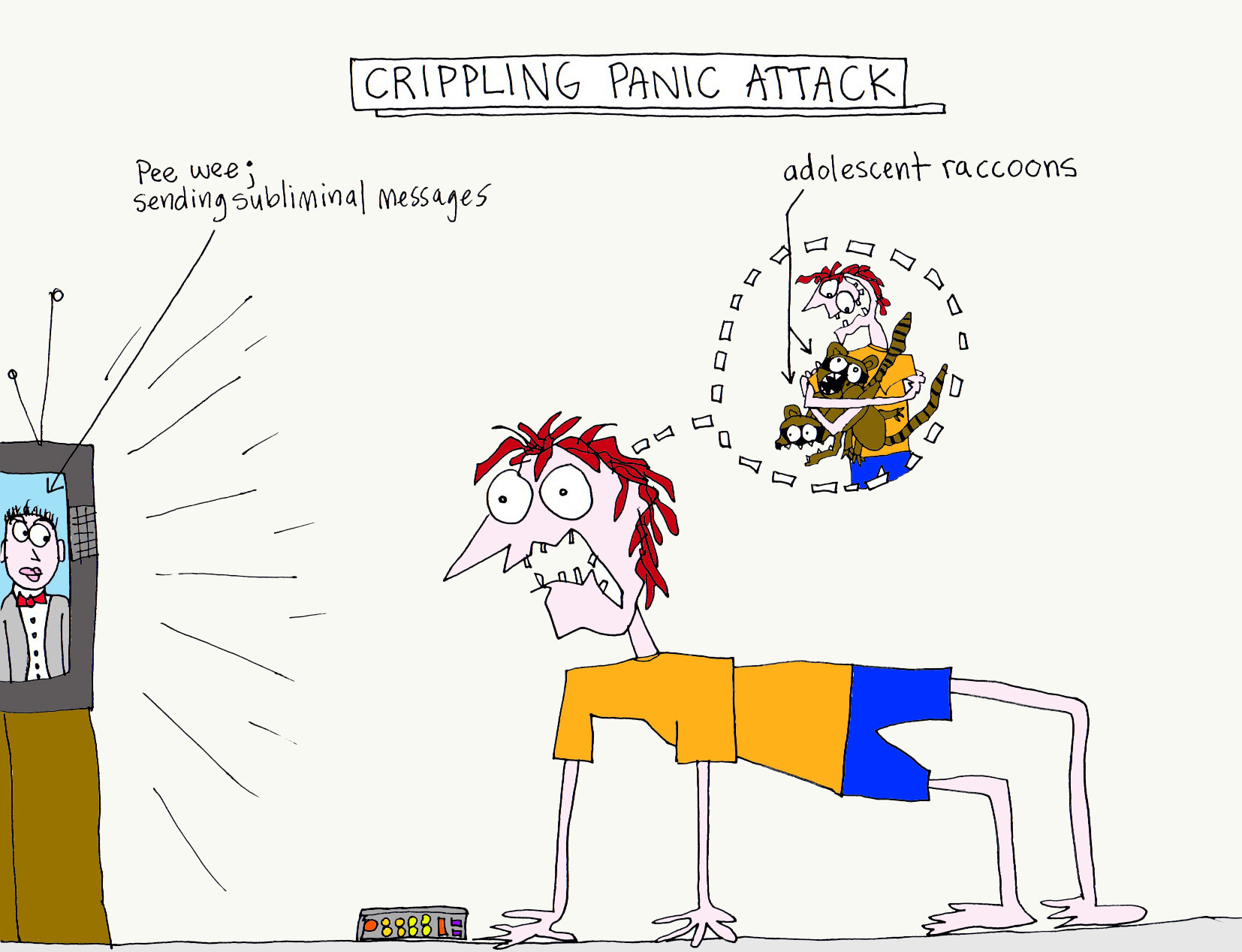 John's Commentary:  A frightening look into the psyche of Morgan...when everyday moments summon the need to express his love for animals...in crippling waves of anxiety and passion.