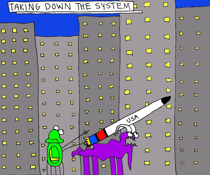 John's Commentary: Somebody's gotta do it and it just so happens Shef's antlers form the perfect launch pad for a grade A U.S. missle.