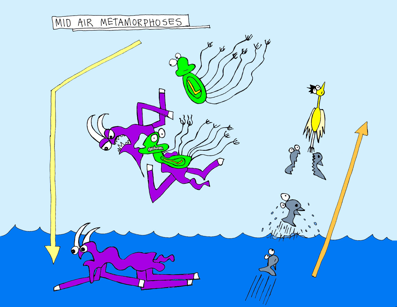 John's Commentary: Perverse evolutionary cartoon art in fast motion.