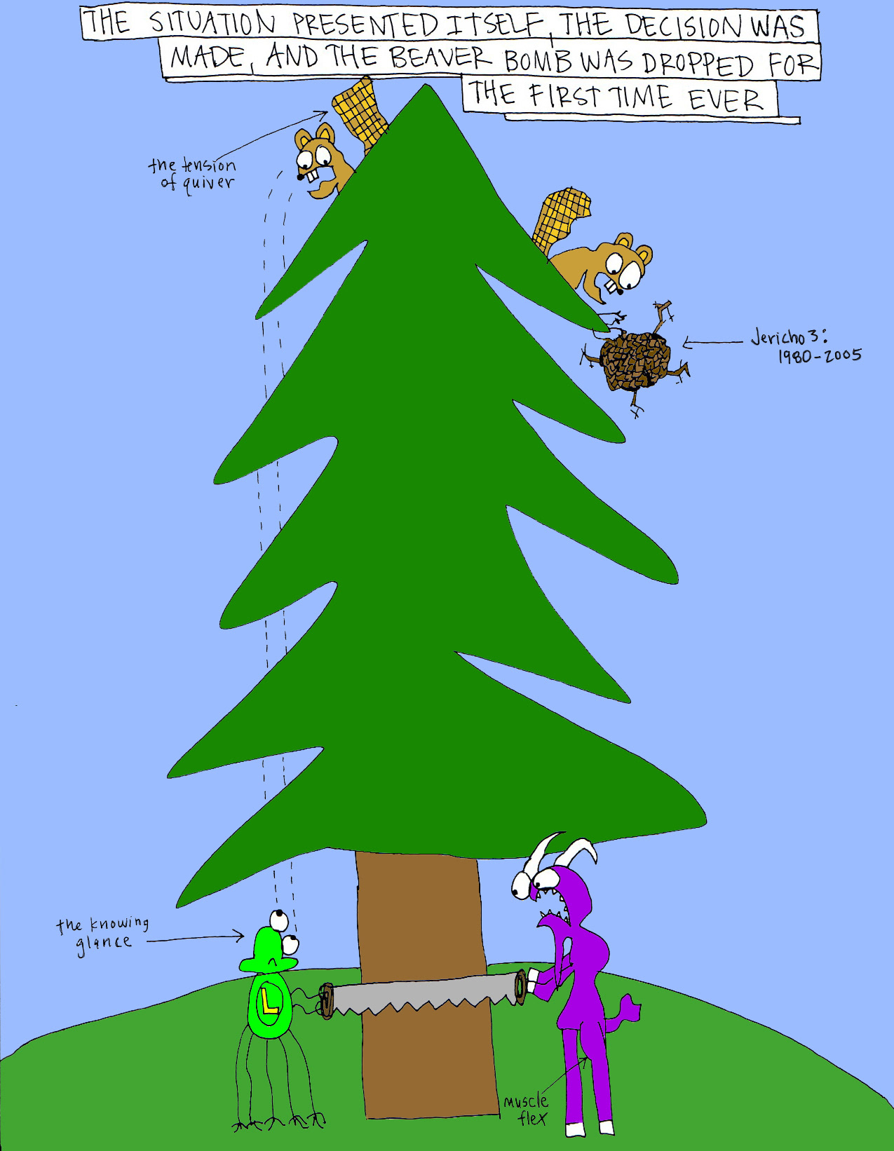 John's Commentary:  Bomb = three parts oak, two parts acorn fibers, eight parts lost family members, and four sour pickles.