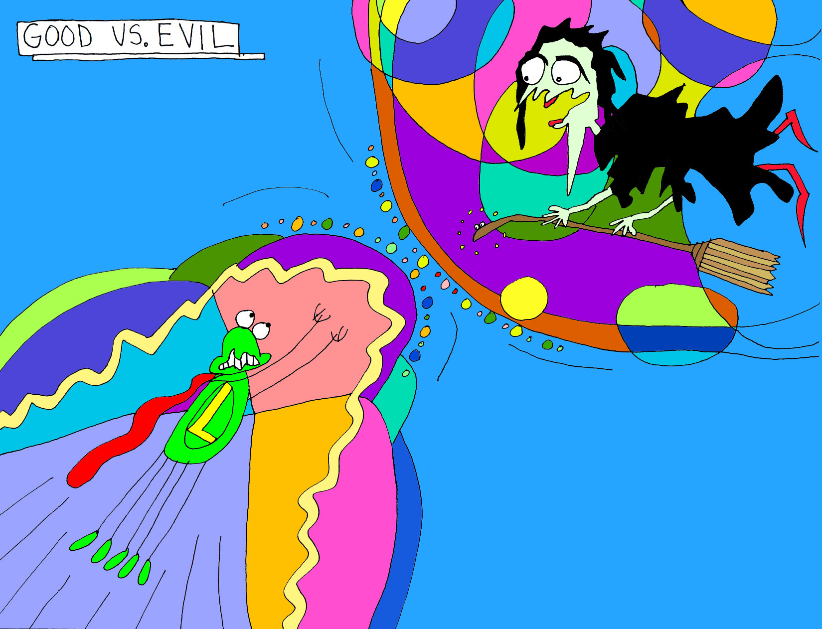 John's Commentary: In a brilliant display of colored lights and magic.