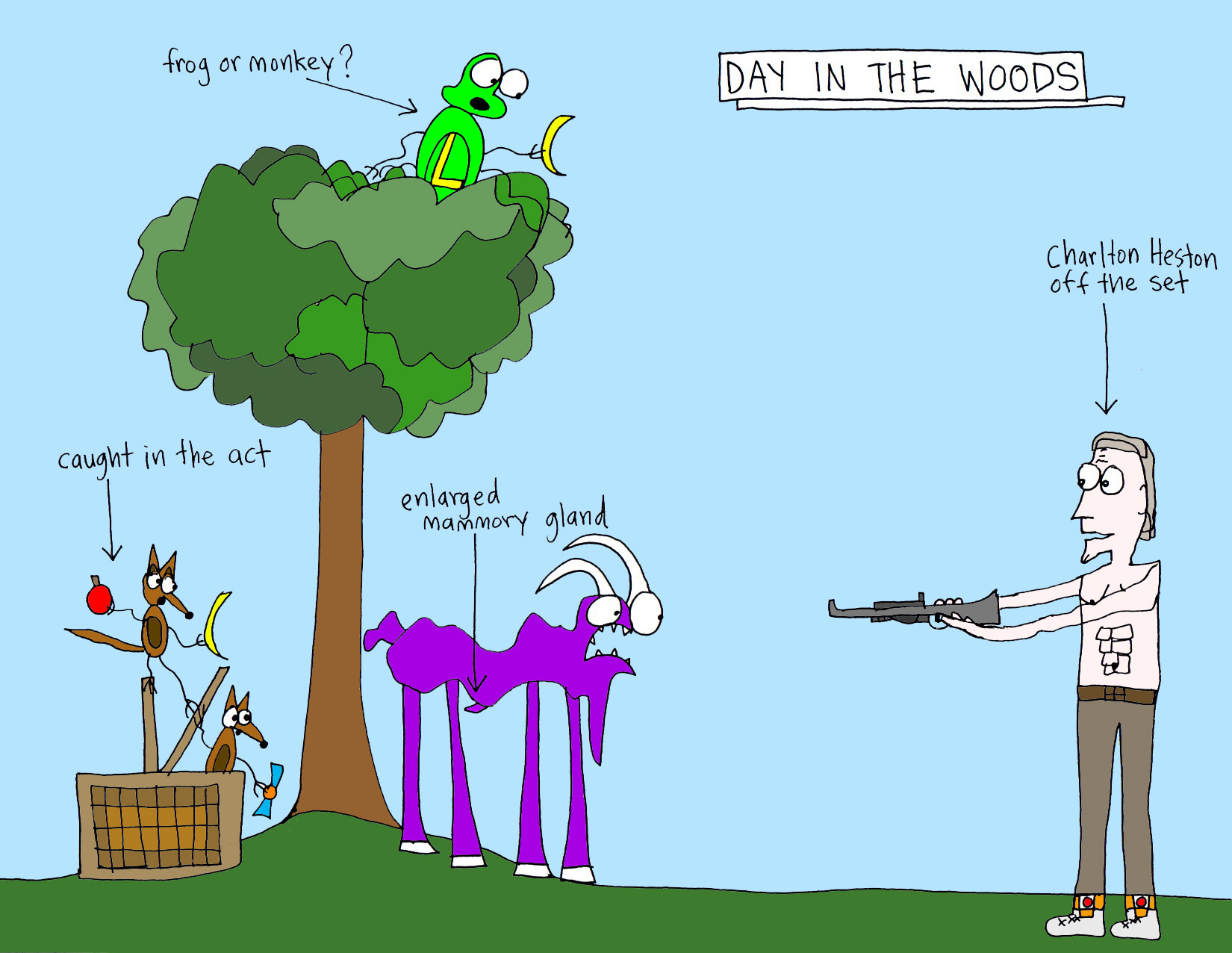 John's Commentary: Heston seems eerily peaceful.