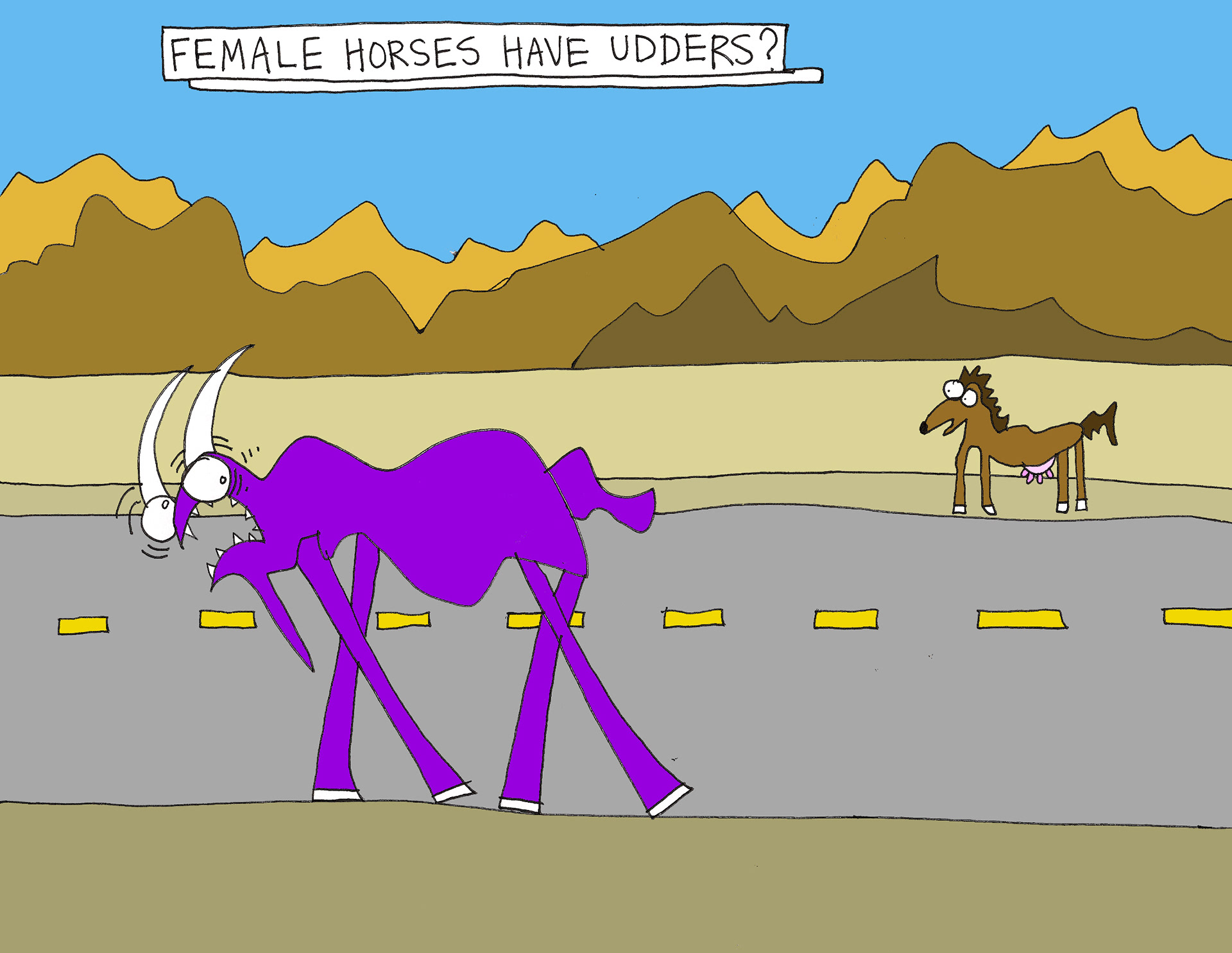 John's Commentary: Do they? (are female horse ponies or are ponies mini horses?)