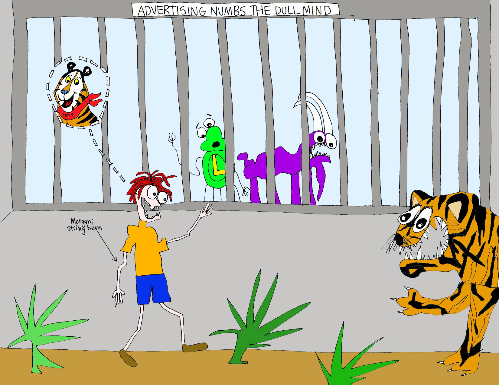 John's Commentary:  Note to readers: Tigers are only friendly if they have blue noses.