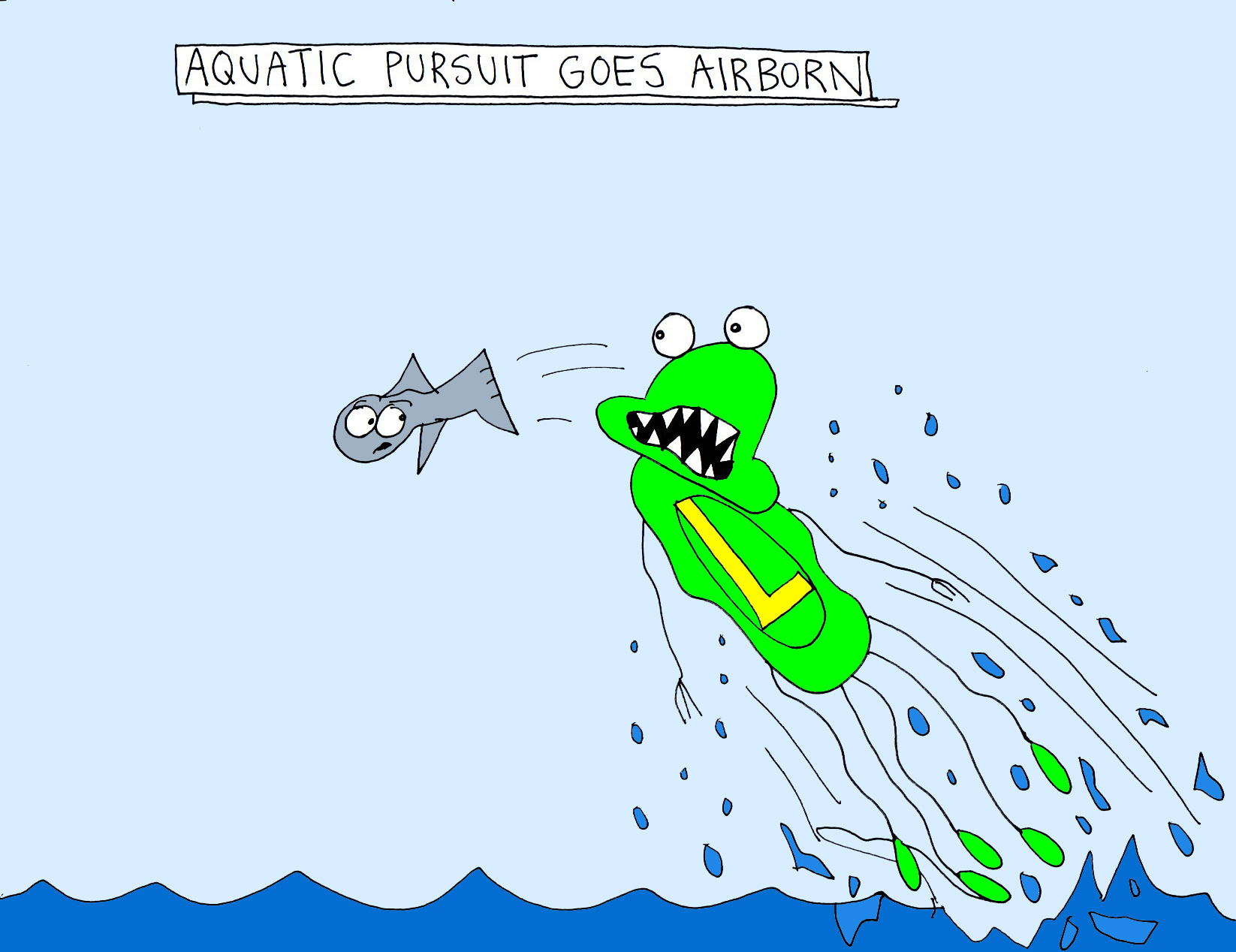 John's Commentary:  Nothing can stop a predator from seeking its prey....not even sudden mid-air traverses.