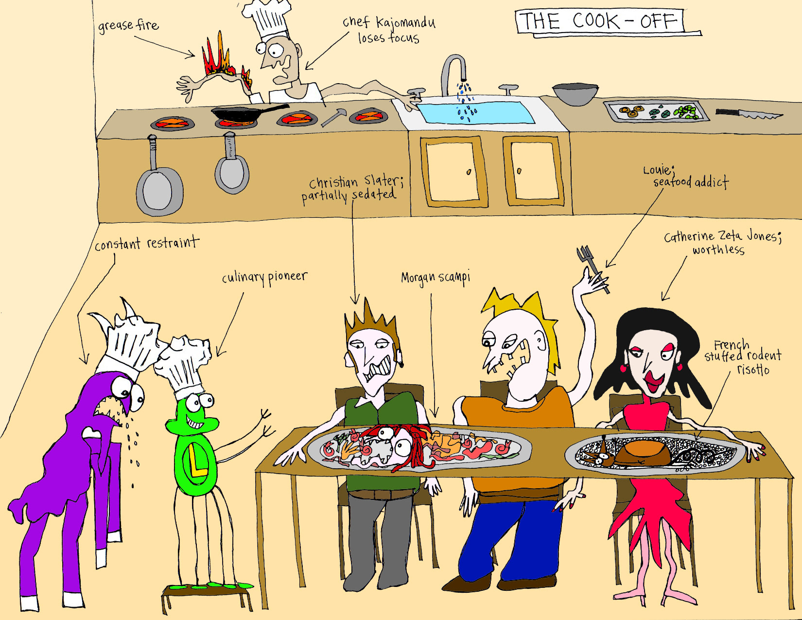 John's Commentary: Morgan scampi ...a true middle-eastern delight!