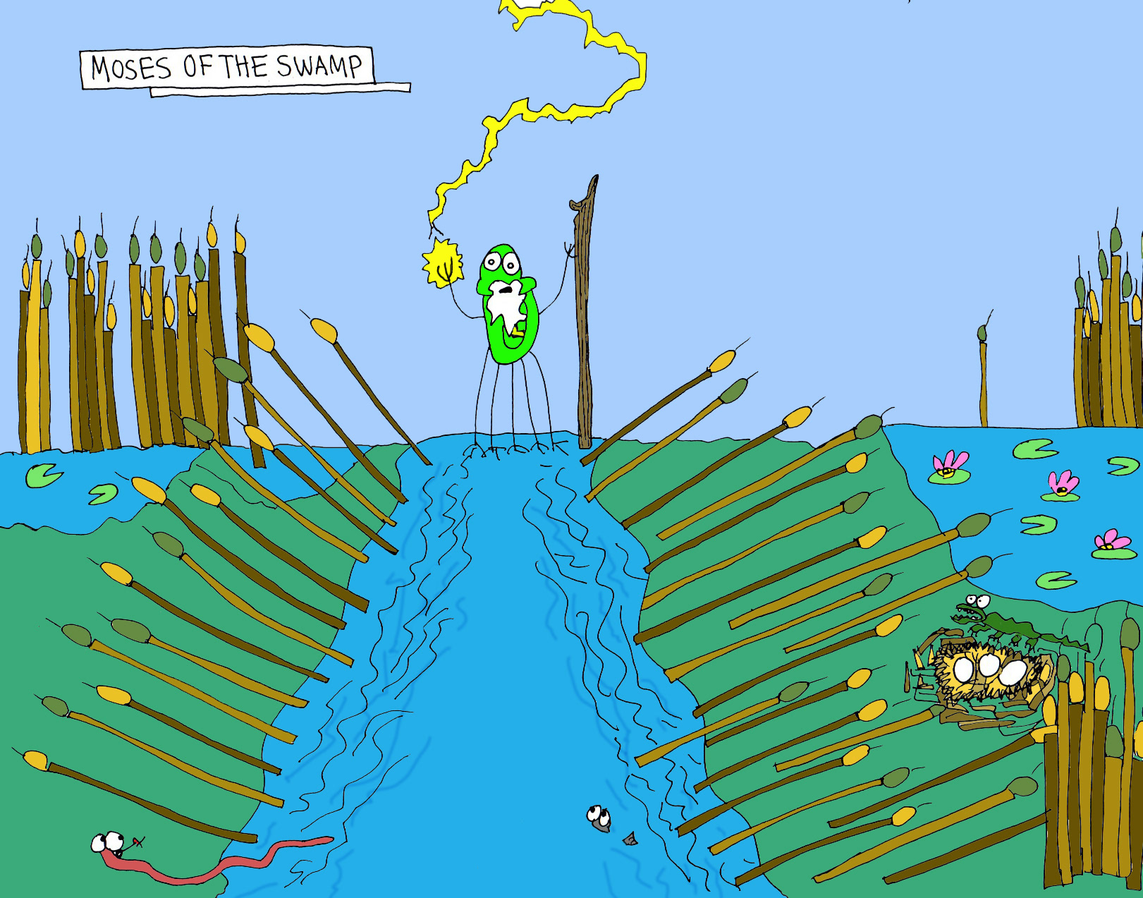 John's Commentary: The reeds parteth and the creatures scattereth