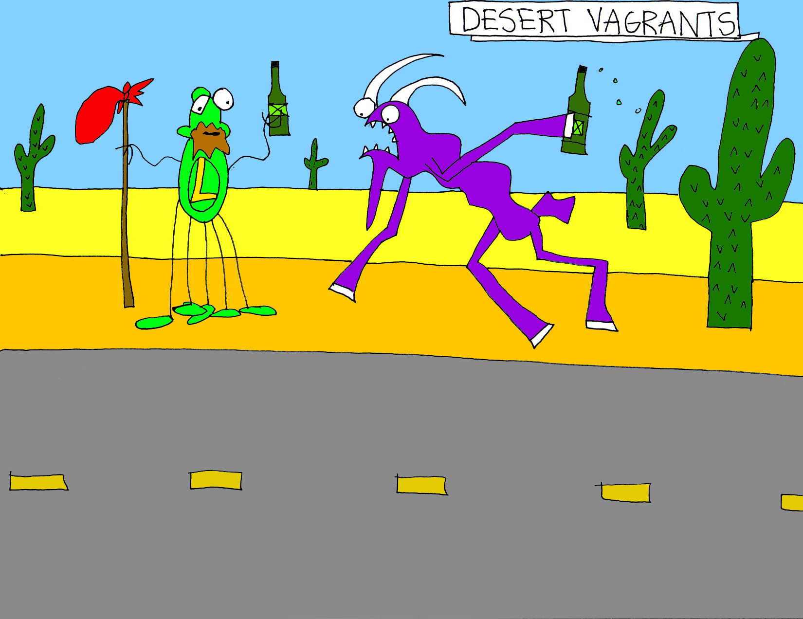 John's Commentary: Booze and beards...two things that make successful hitchhiking unlikely.