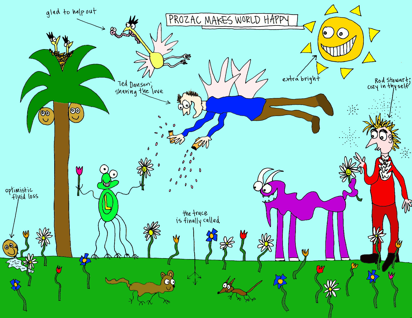 John's Commentary:  A scary realization....Ted Danson should never be so proud as to enjoy his bald spot with such unbridled joy.