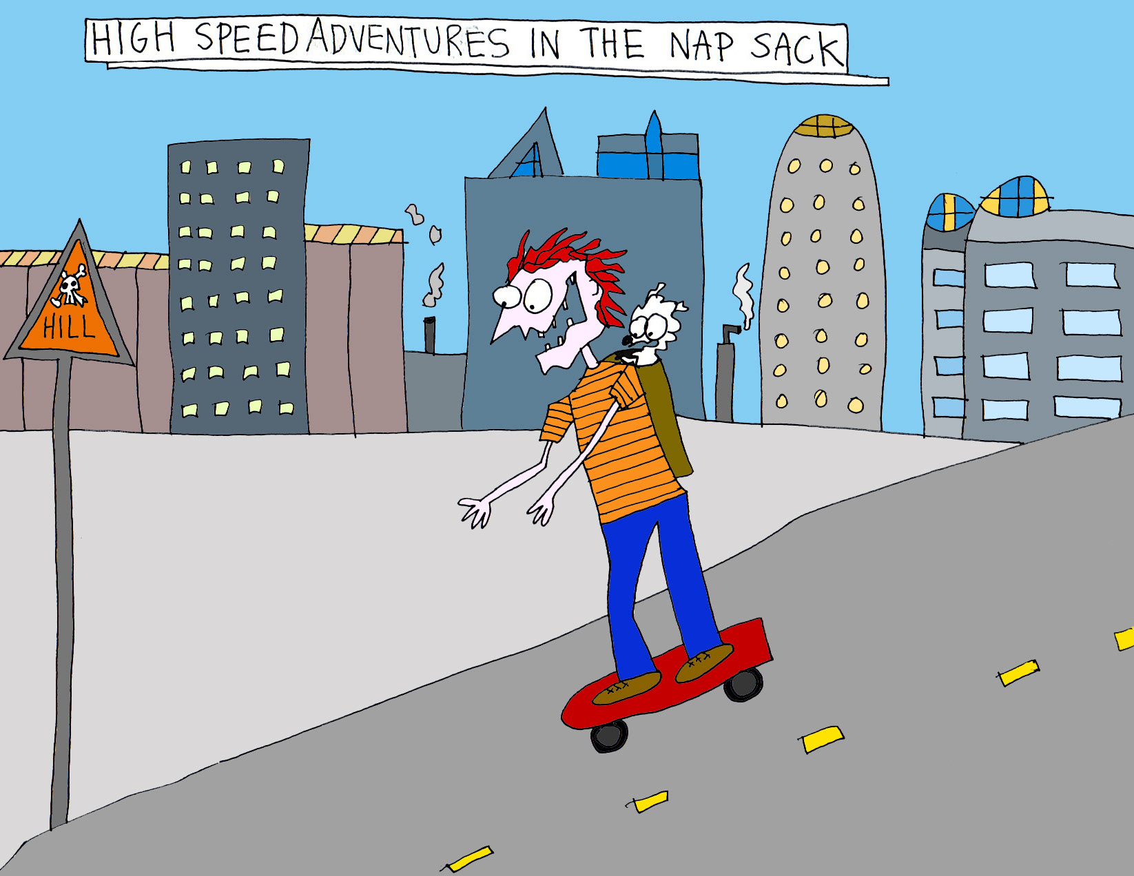 John's Commentary: The red hair flickers like flames in the rush of breeze.