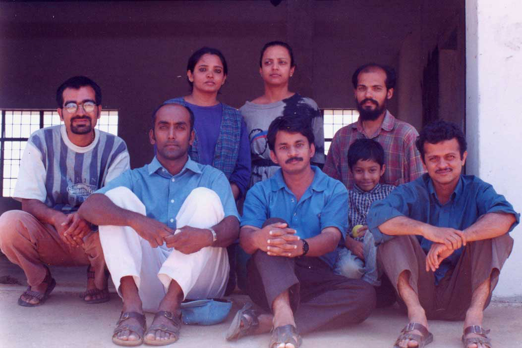 From left: Raghuvendra Rao, M.C.Ramesh, Sureka, Tripura Kashyap, Azis T.M, C.F.John with his son Manush John and Ramesh Kalkur