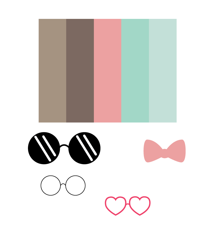 Accessory ideas, preliminary color palette
