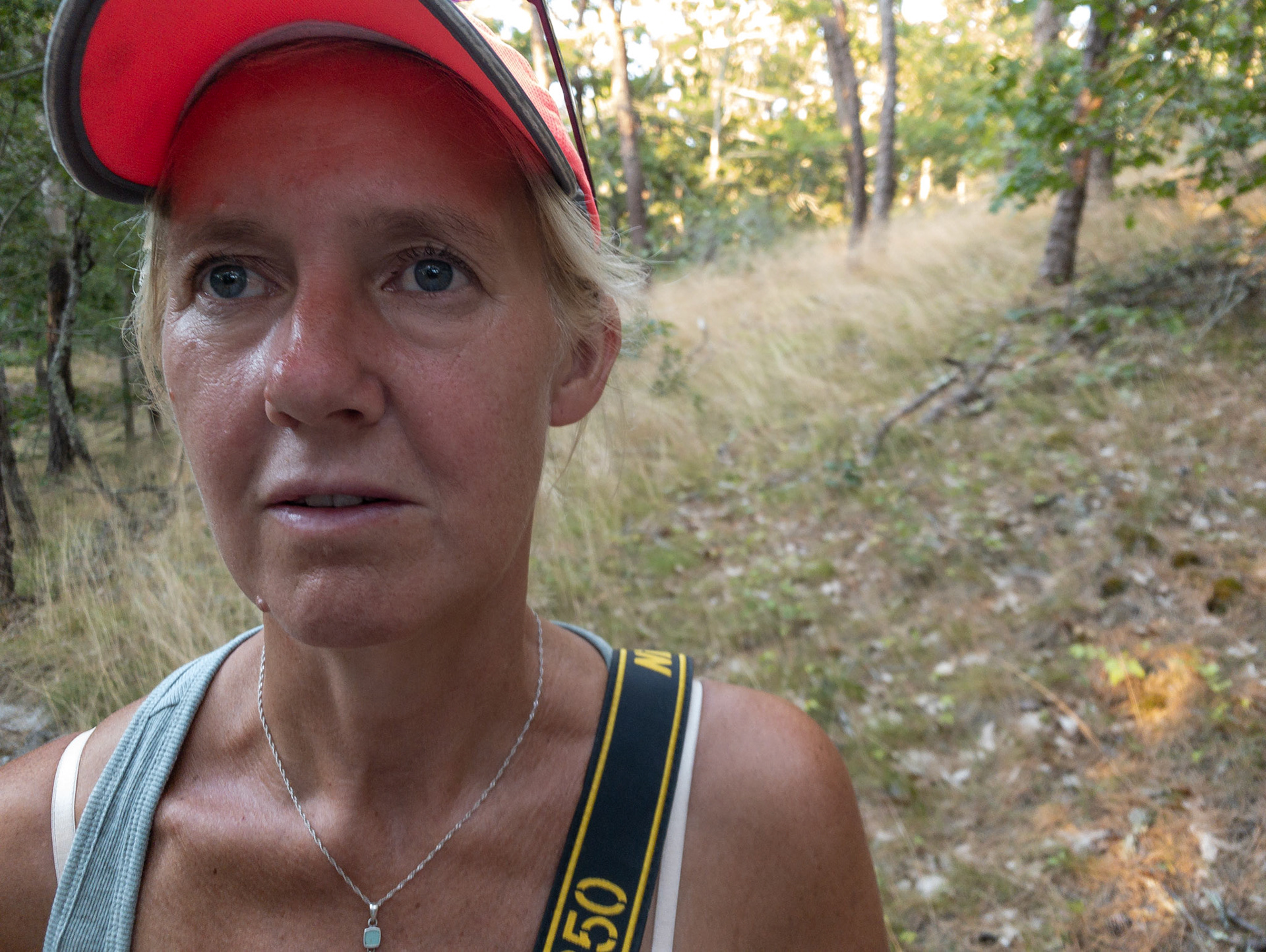 Wellfleet, Ma, 2020:  Joanne Smith exploring the Secret Dunes of Cape Cod