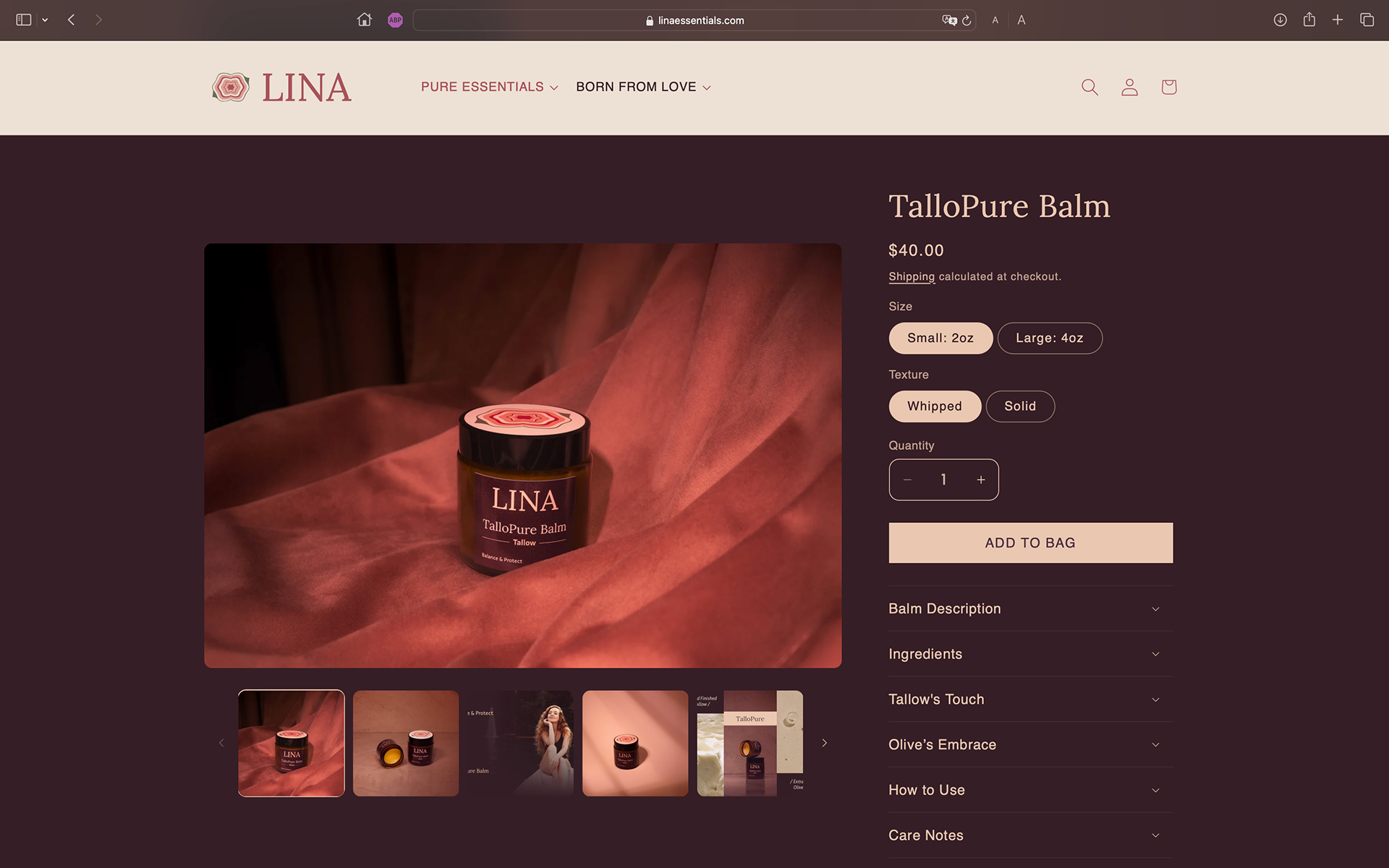 Product Page Layout