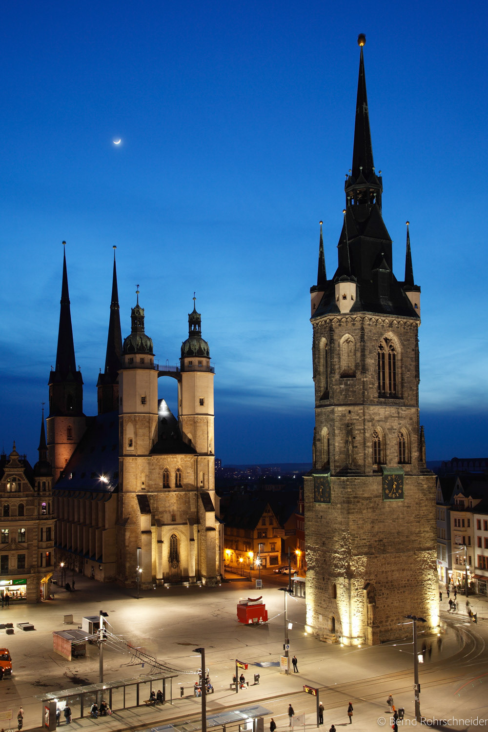Marktkirche und Roter Turm, Halle an der Saale