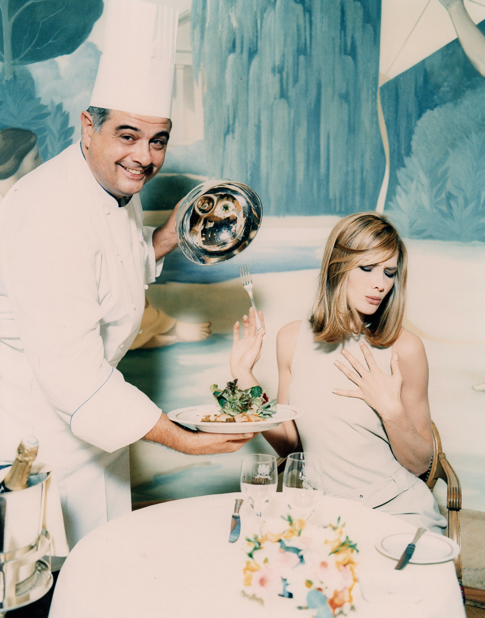 Carla Bruni and Chef