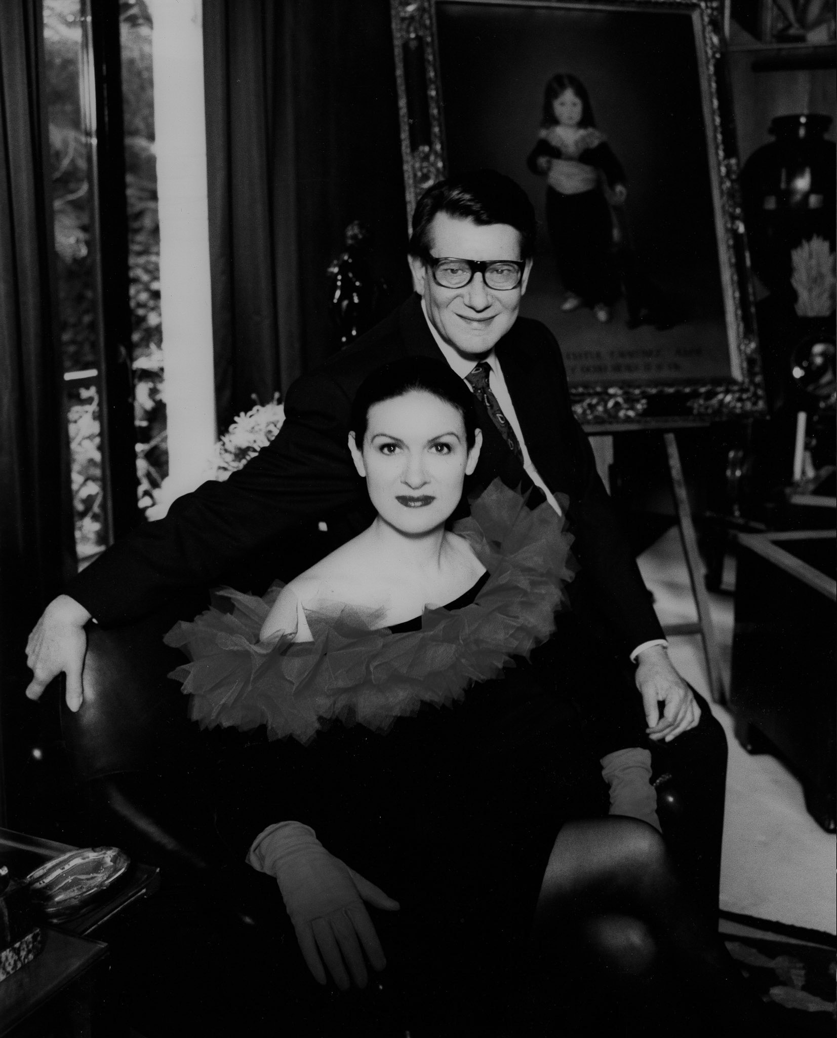 Paloma Picasso and YSL