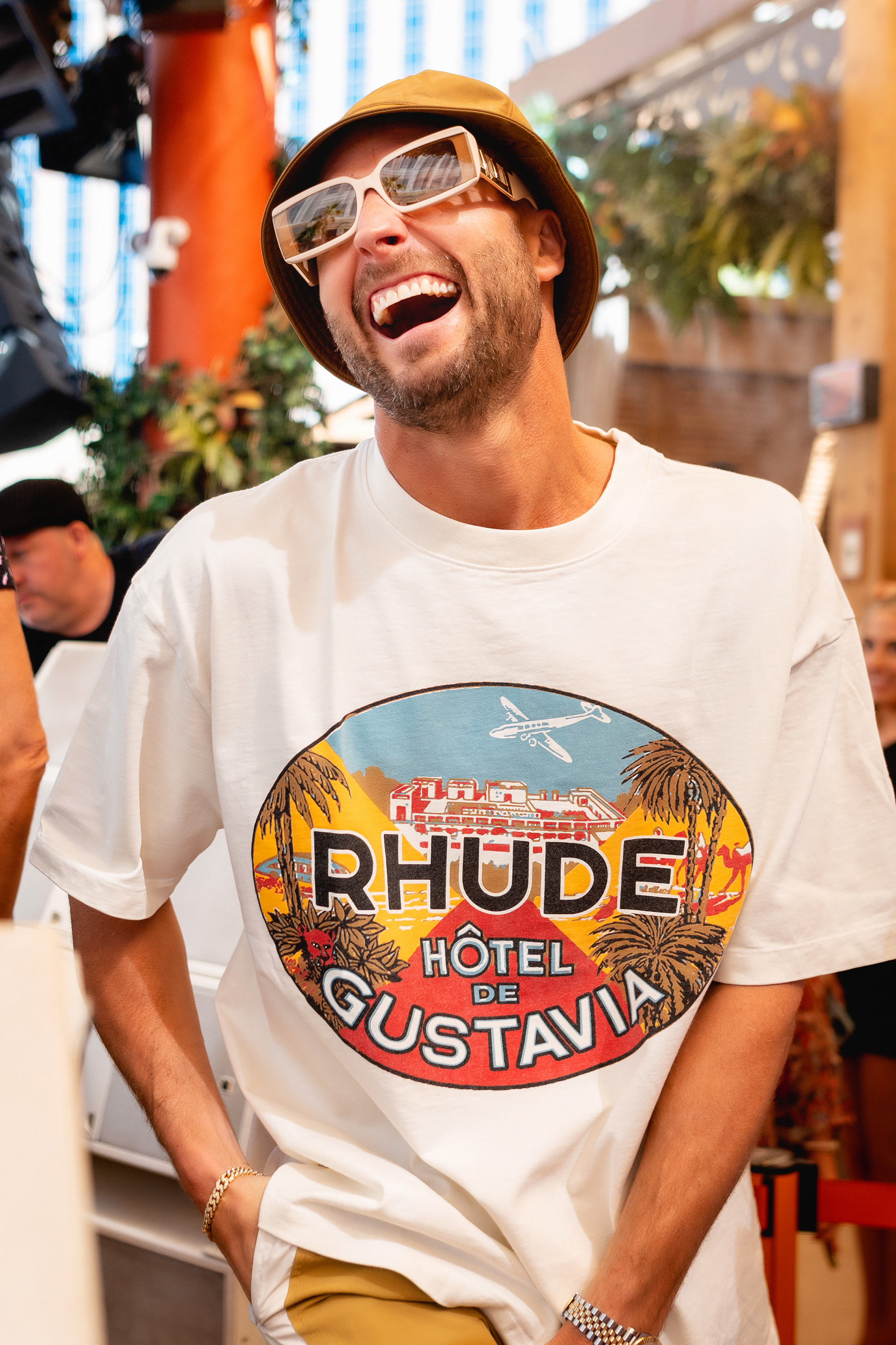 Fisher performing at Tao Beach in Las Vegas