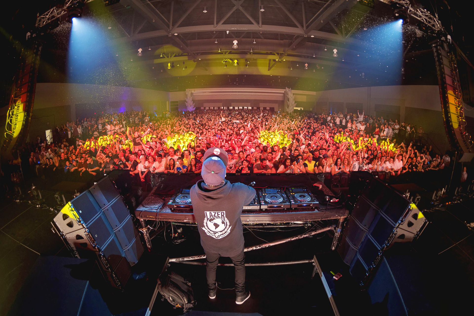 Jauz performing in Boston