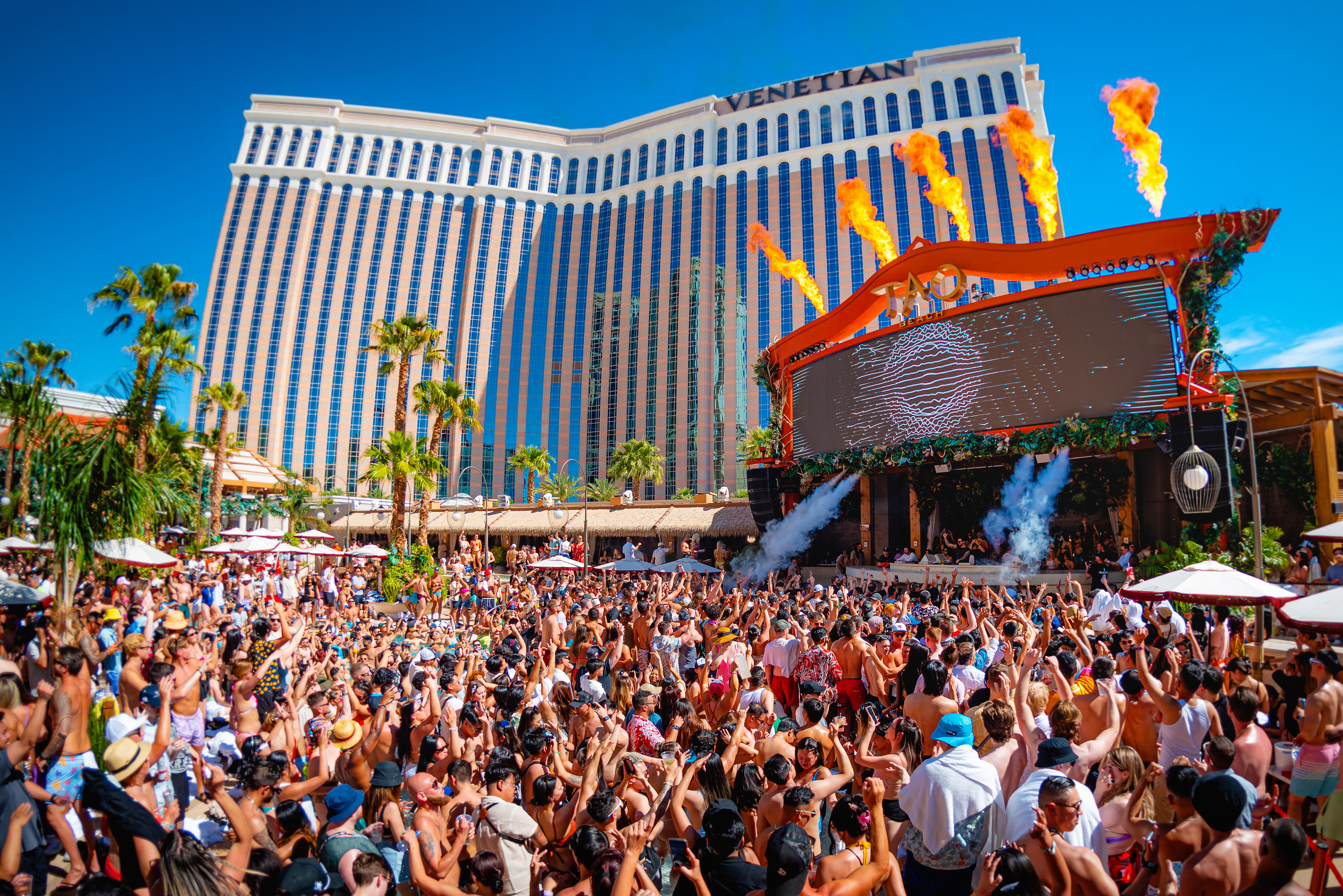  Tiësto performing at Tao Beach in Las Vegas