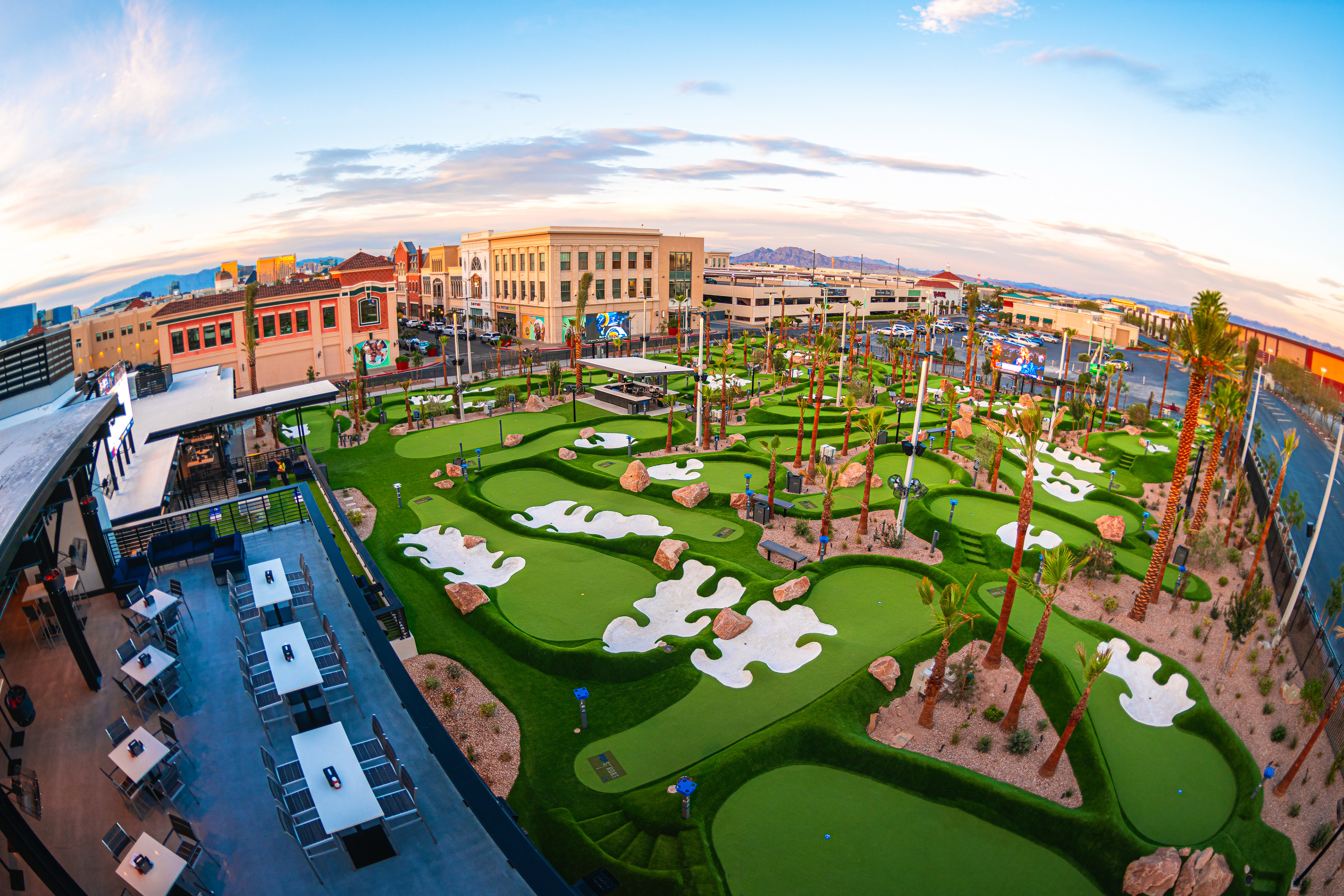 PopStroke Las Vegas grand opening venue photos