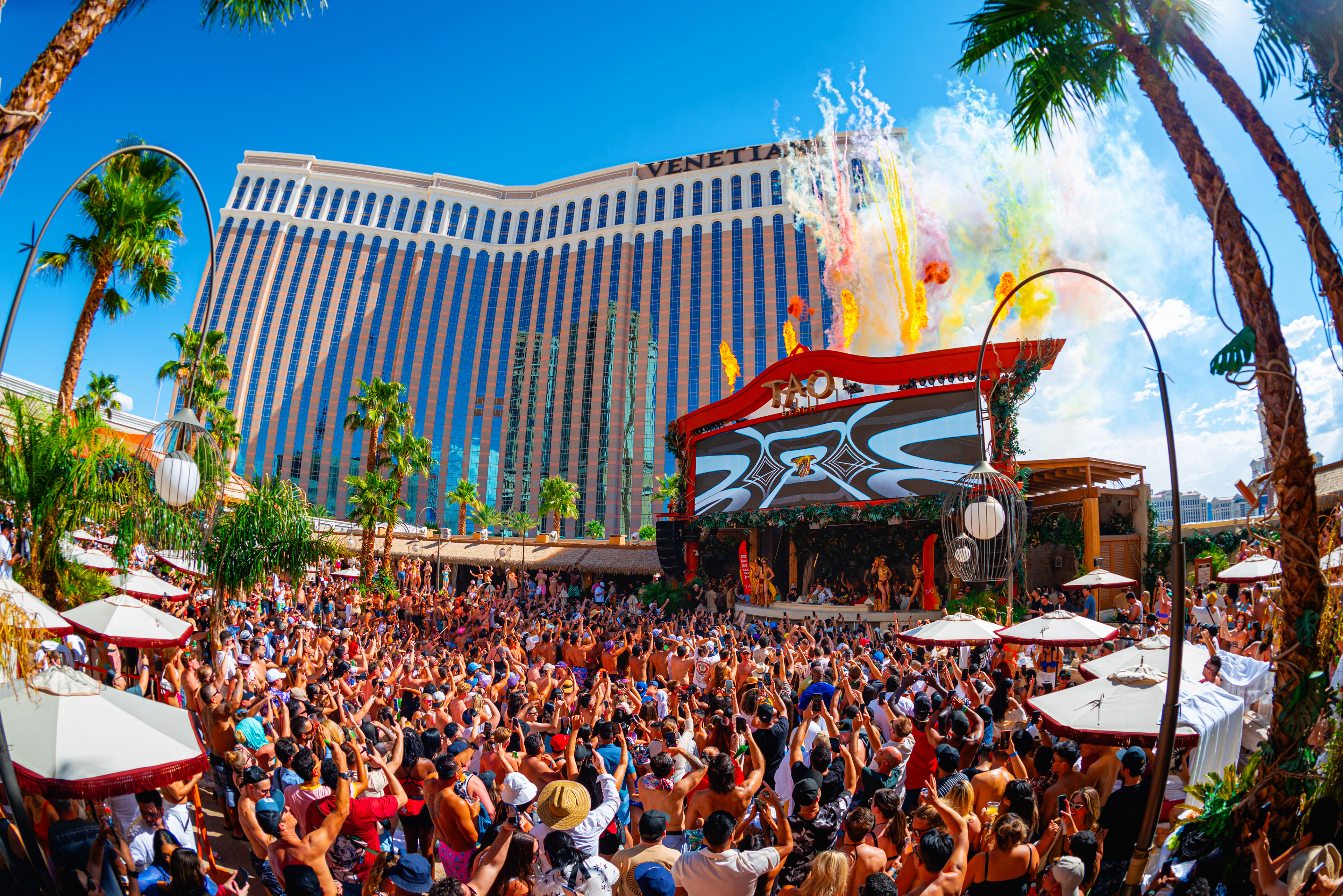  Tiësto performing at Tao Beach in Las Vegas