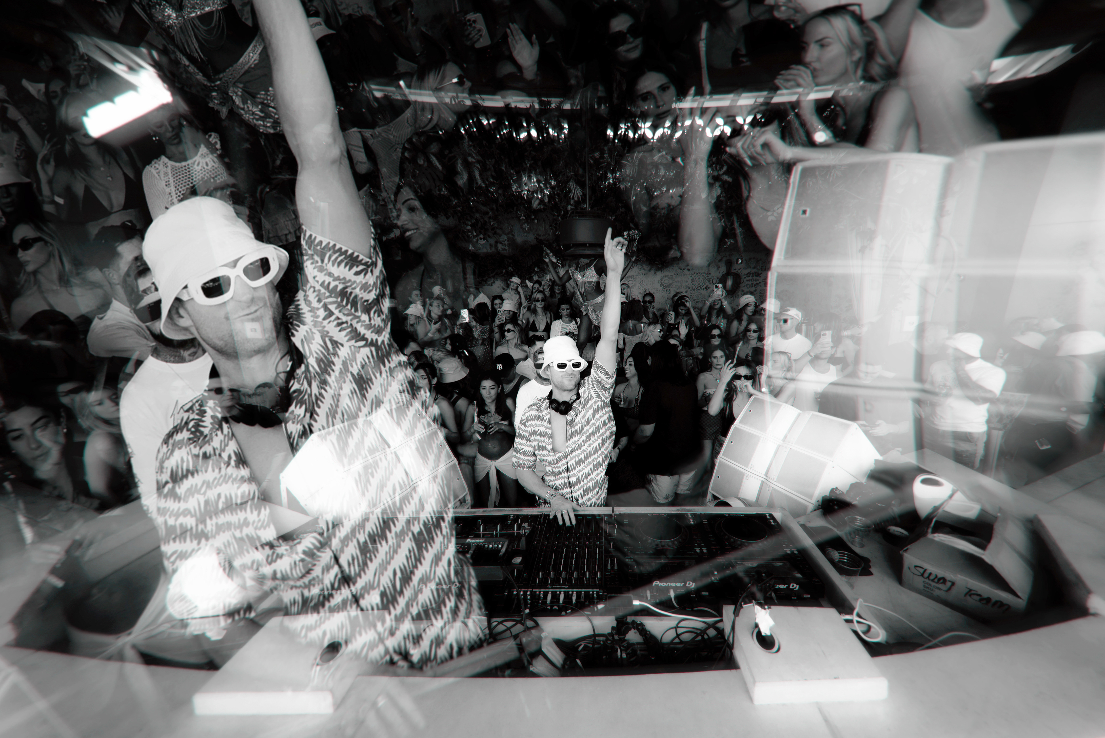 Fisher performing at Tao Beach in Las Vegas