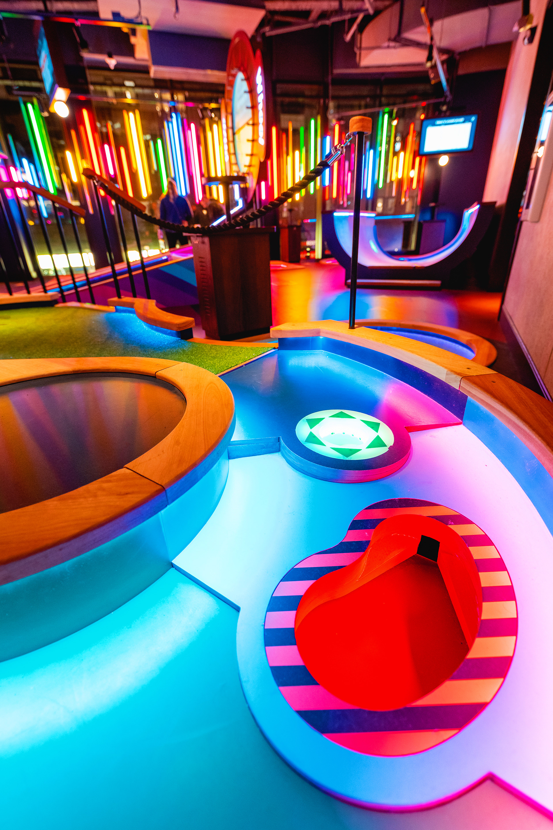 Puttshack Boston grand opening venue photos