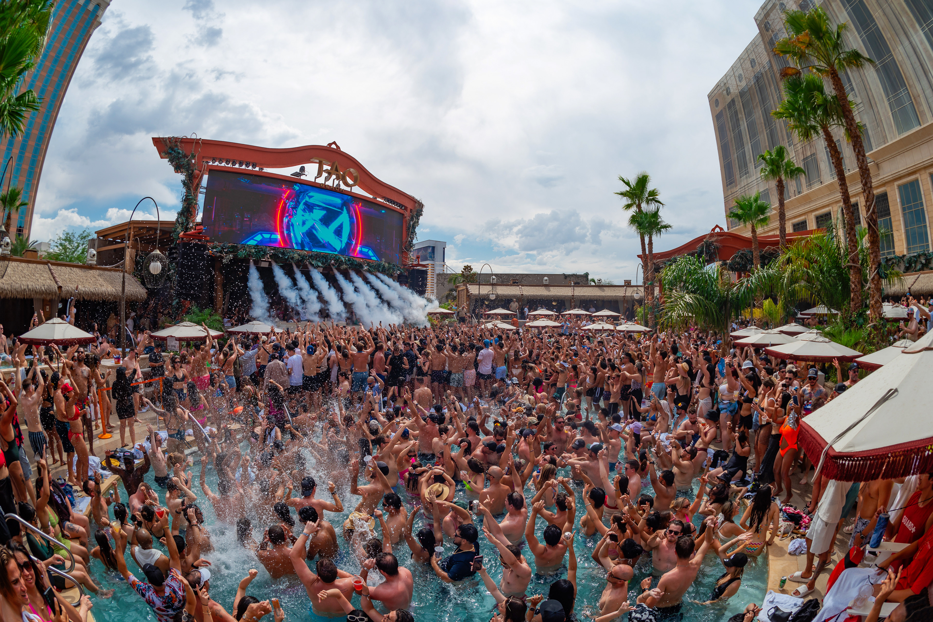 Zedd performing at Tao Beach in Las Vegas