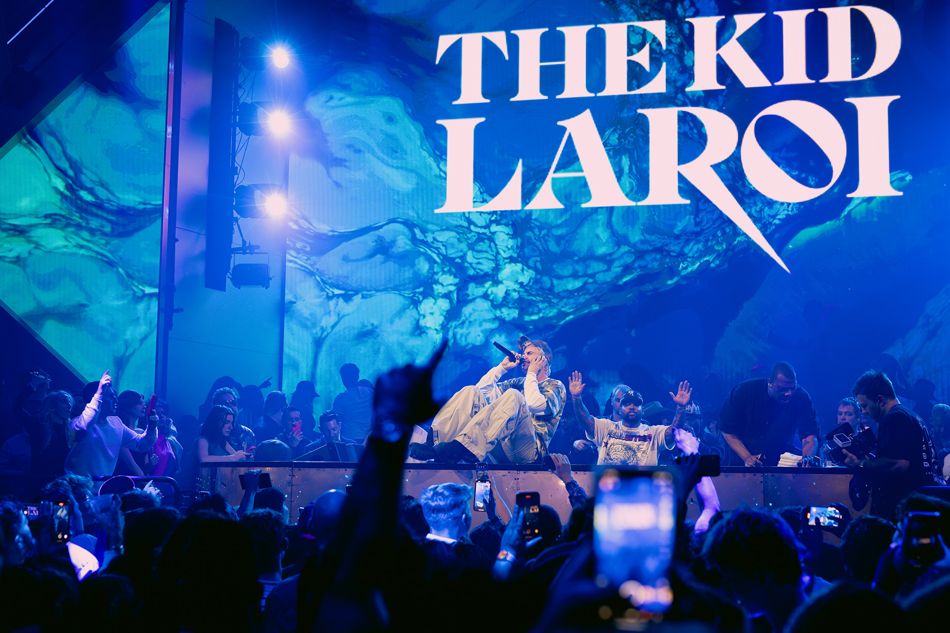 The Kid Laroi performing in Las Vegas