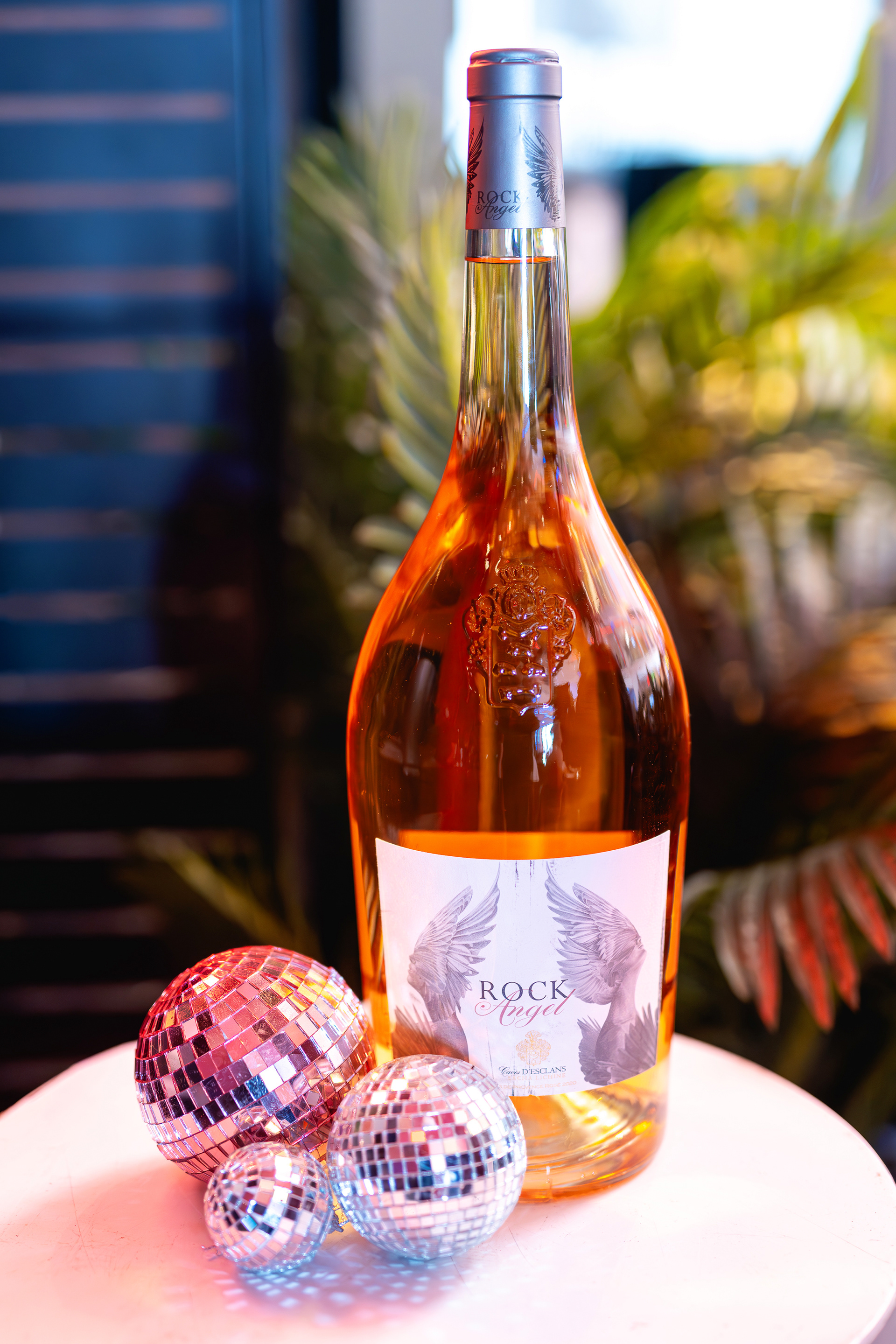 Rocky Angel Wine display for brunch sponsorship