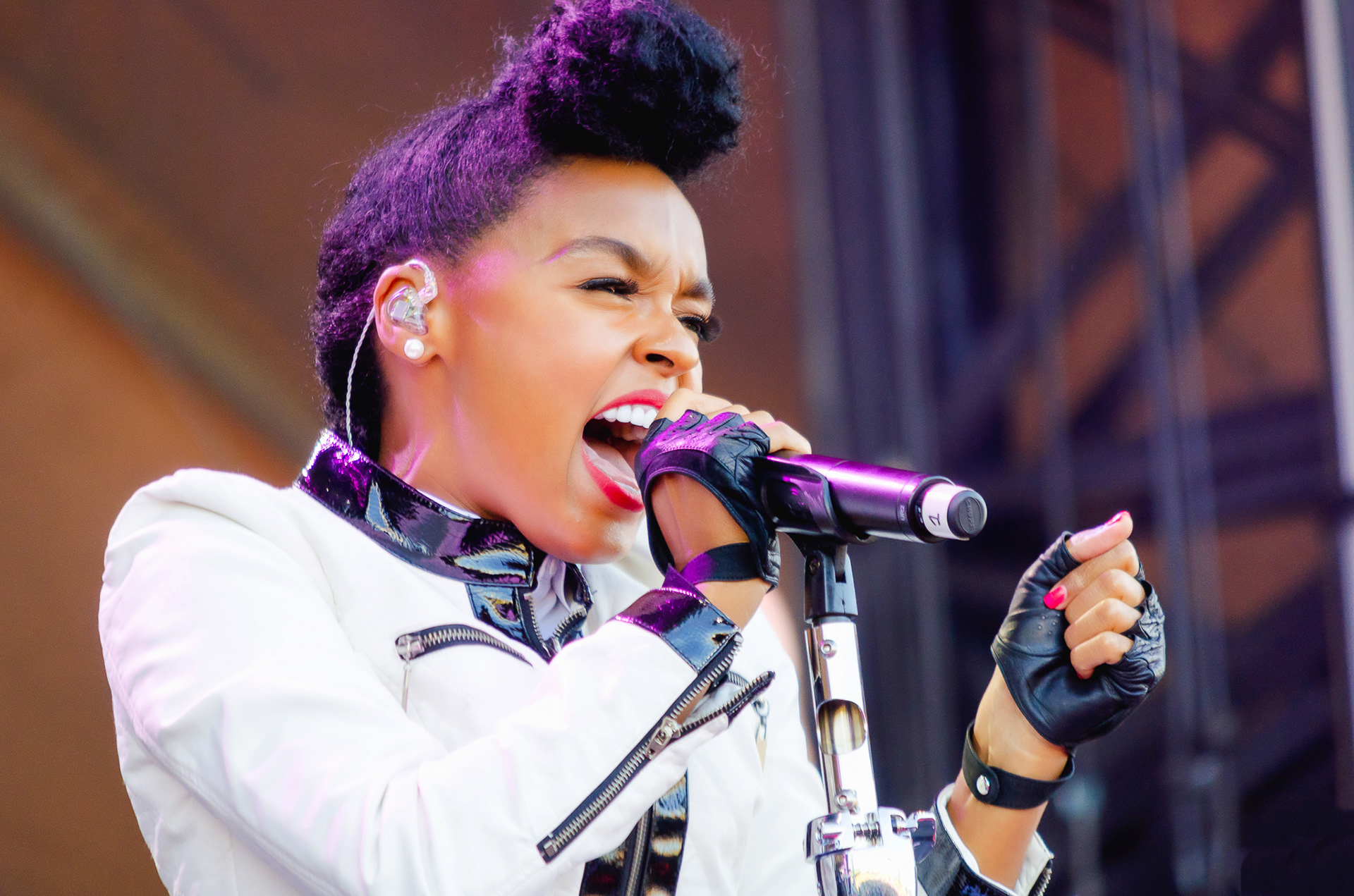 Janelle Monáe performing at Counter Point Festival in Georgia