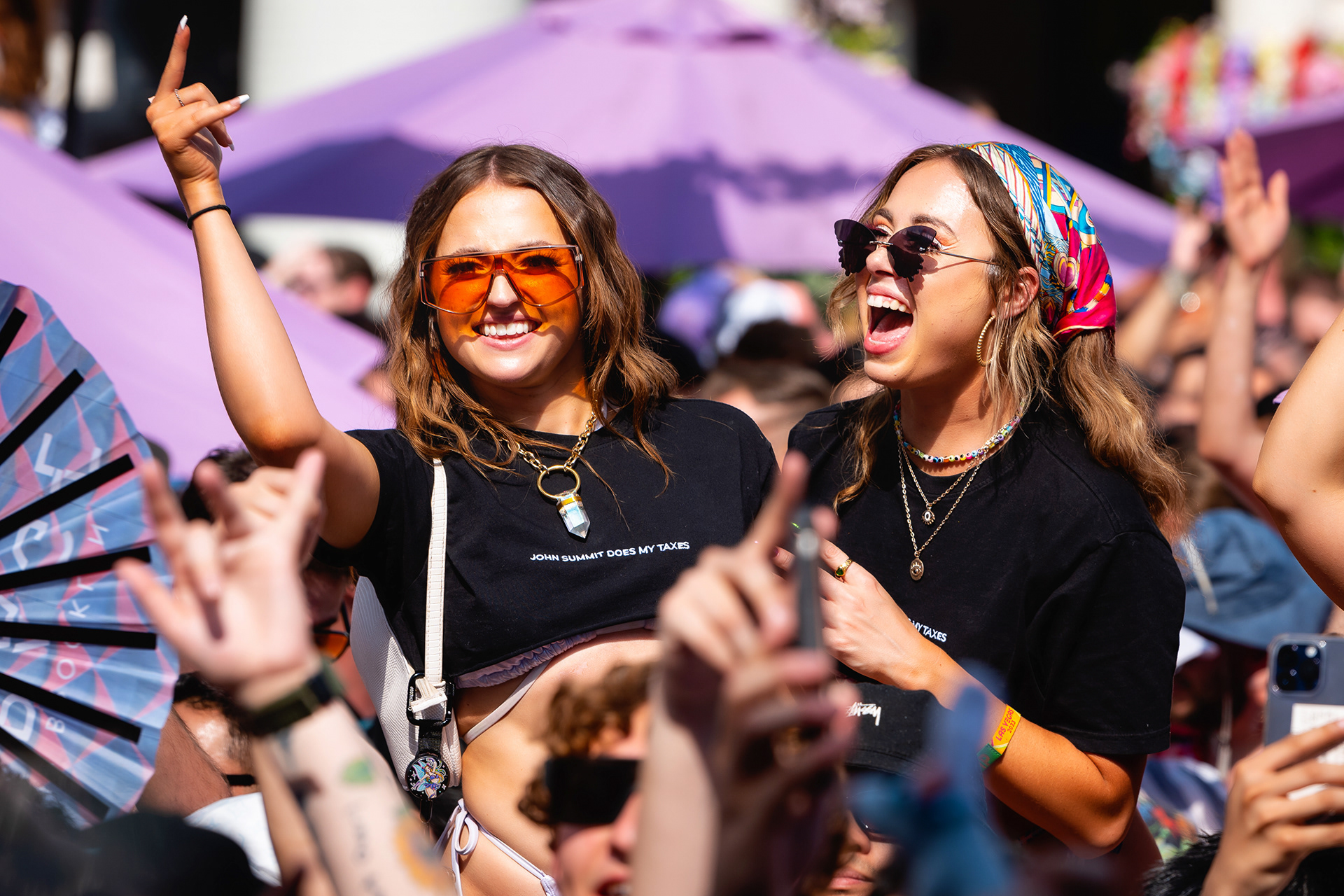 John Summit fans at Marquee Dayclub in Las Vegas