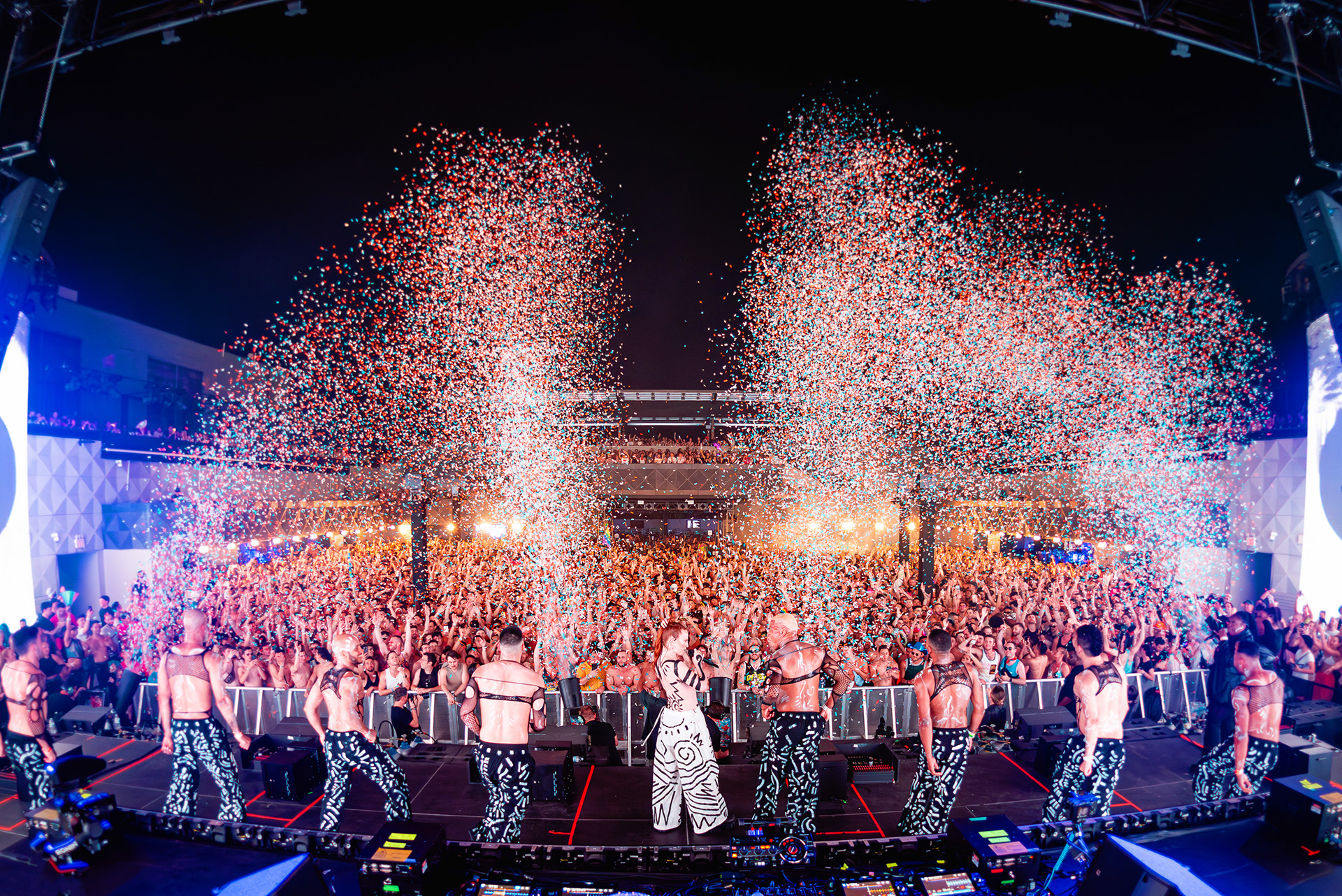 Jess Glynne performing at the Brooklyn Mirage in New York
