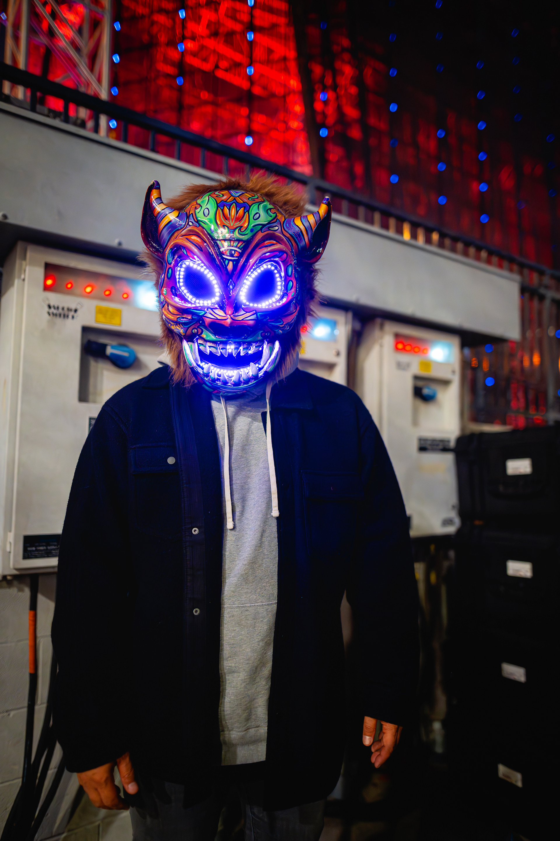 Bear Grillz backstage in Las Vegas