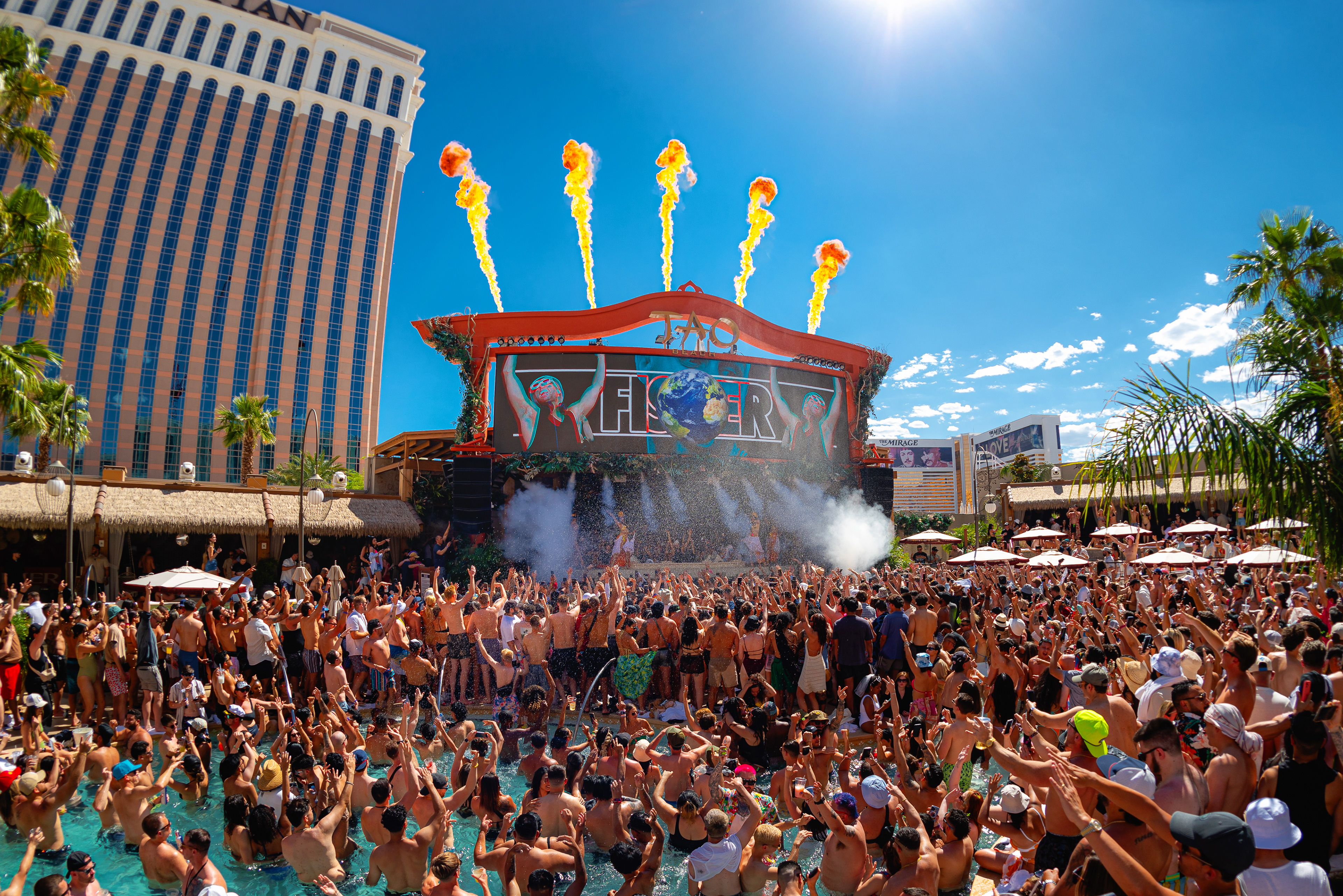  Fisher performing at Tao Beach in Las Vegas