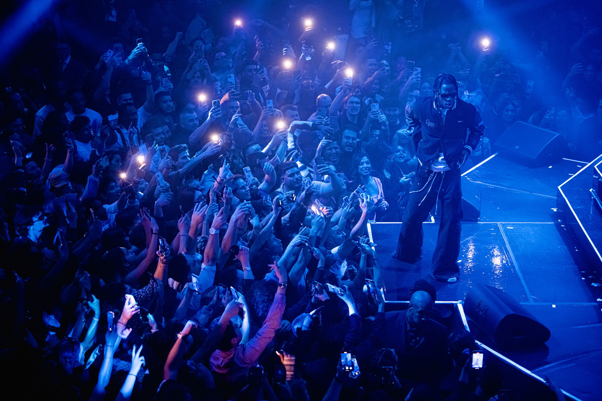 Travis Scott performing in Las Vegas