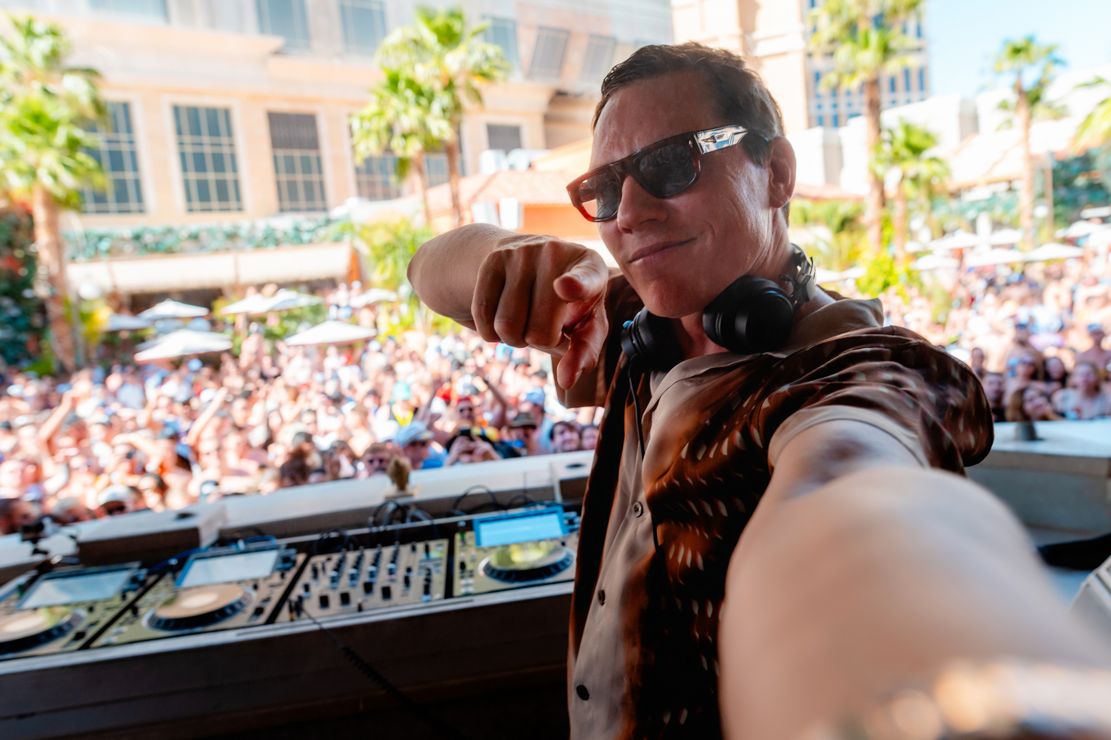  Tiësto performing at Tao Beach in Las Vegas