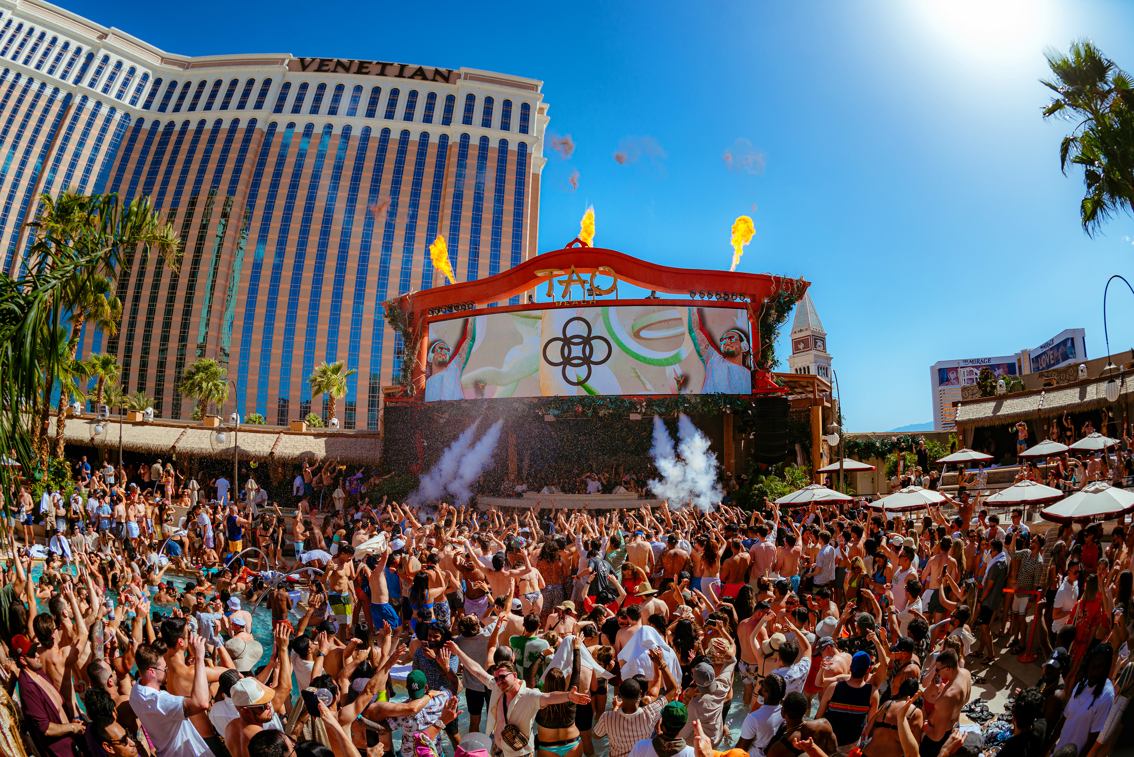 Alesso performing at Tao Beach in Las Vegas