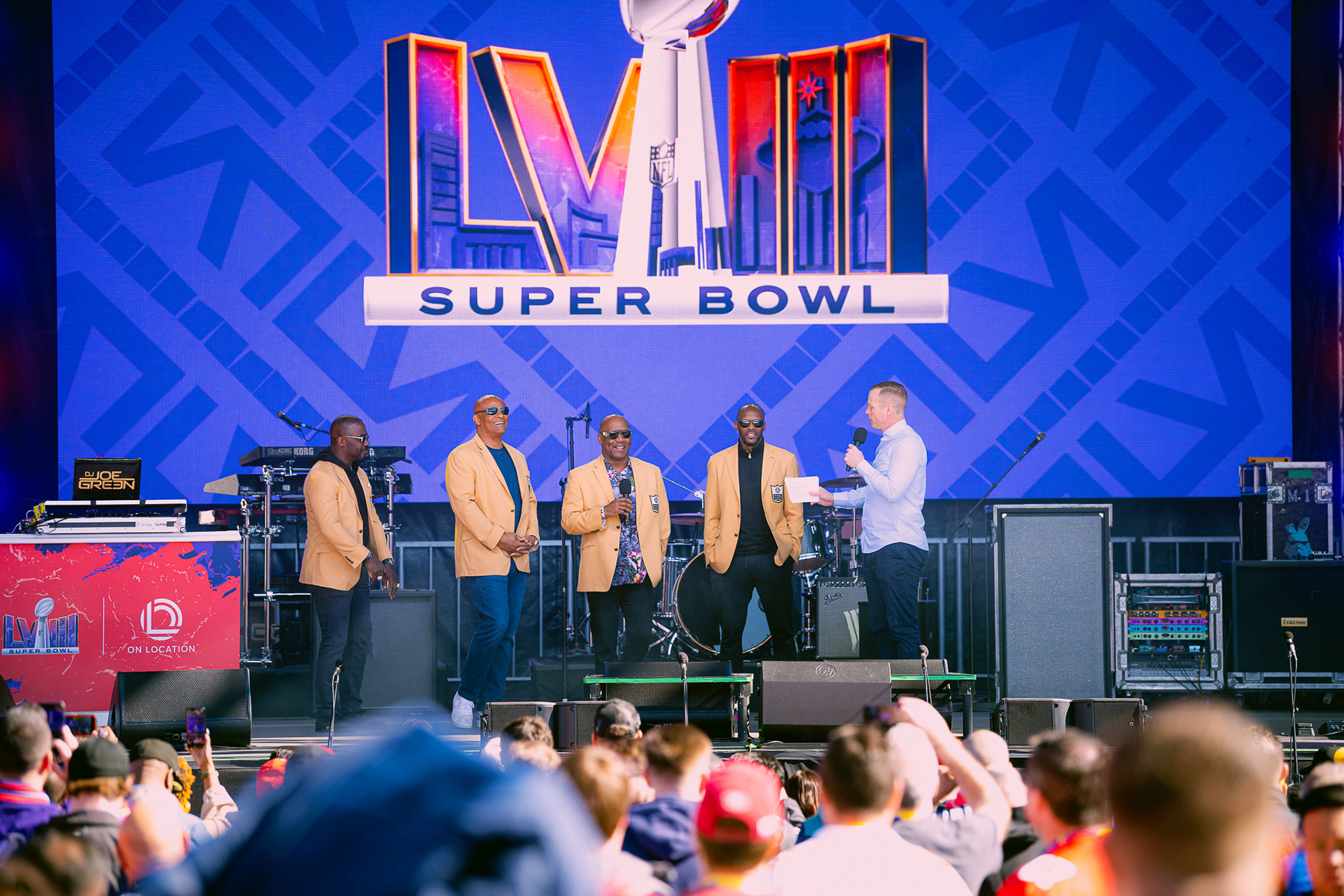 Pro Football Hall of Fame at Allegiant Stadium on Super Bowl Sunday