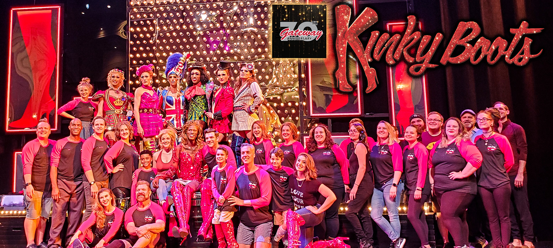 Kinky Boots cast and crew - Gateway Theatre