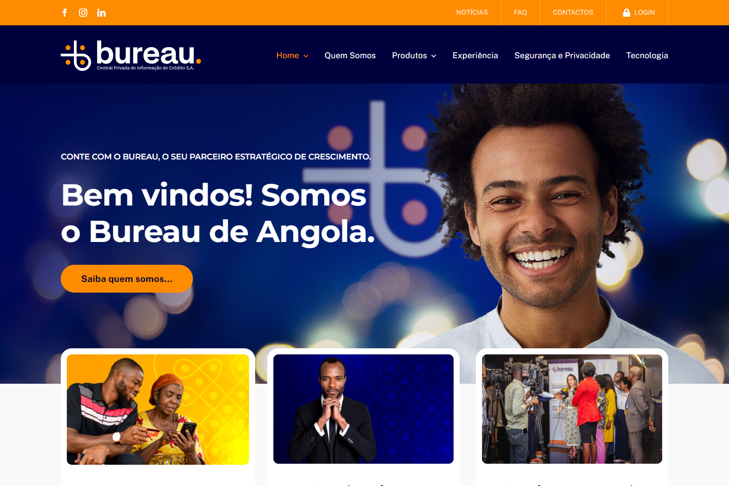Website. visite: www.bureau.co.ao