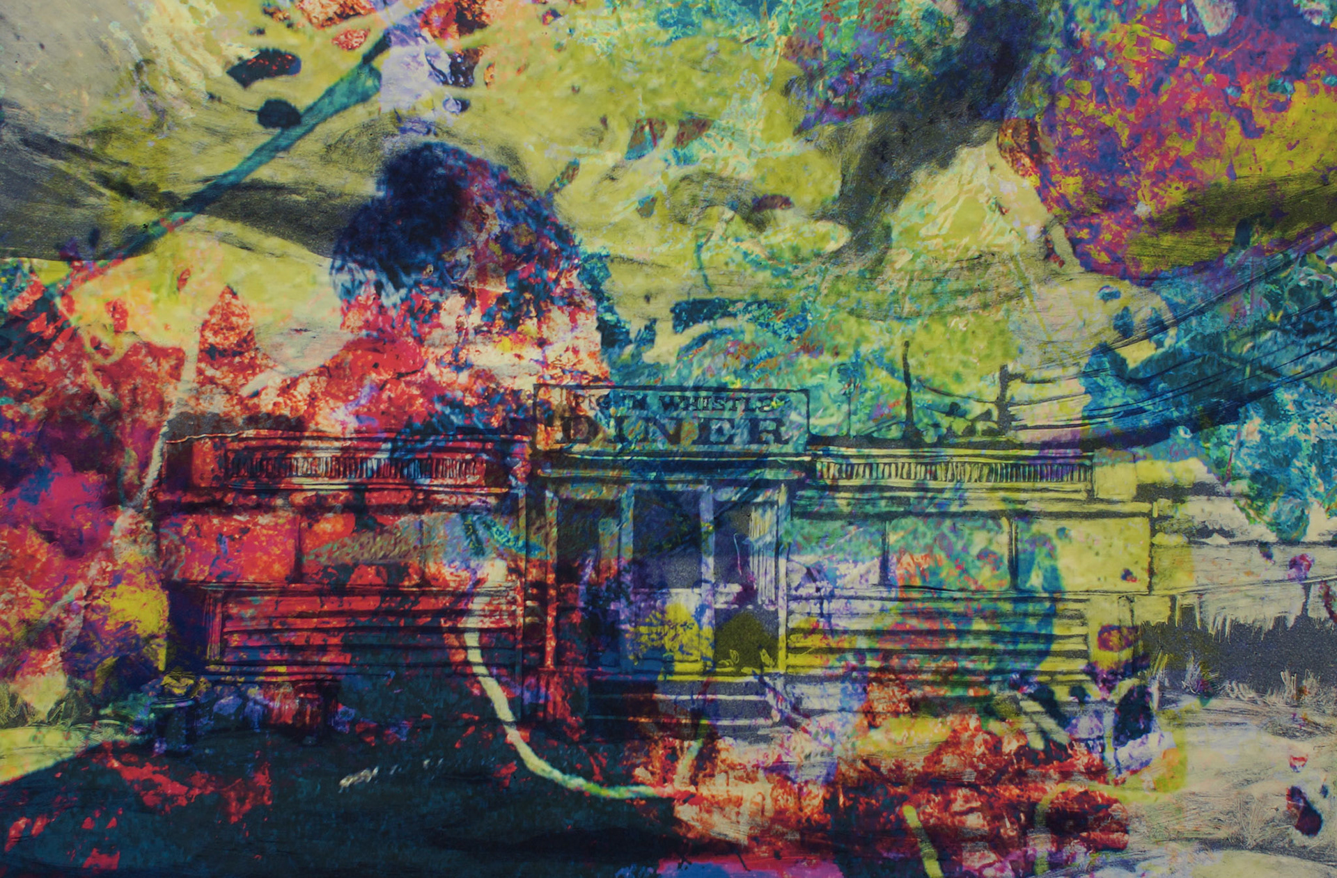 Pig n' Whistle, 2021, Monotype