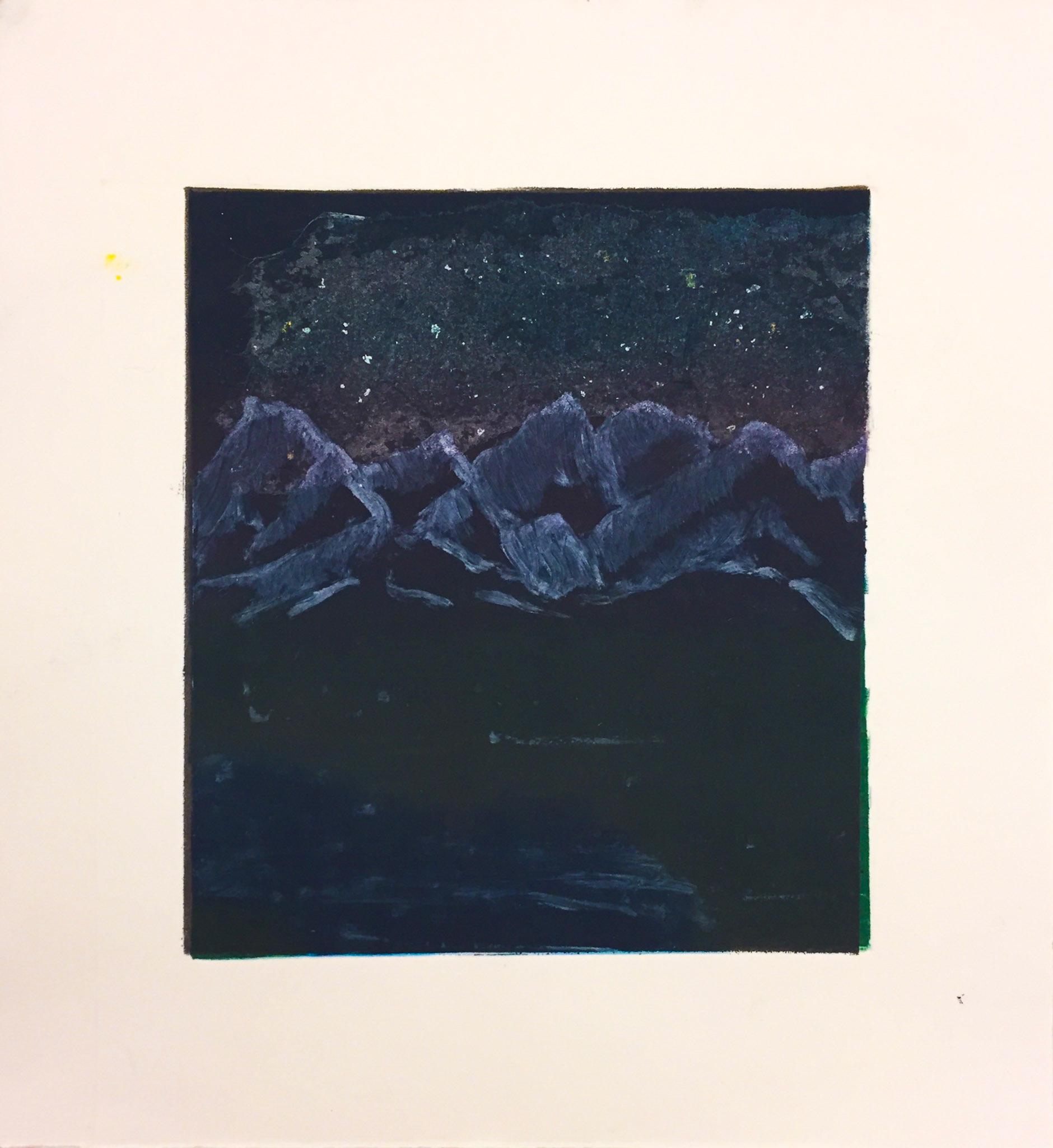 Landscape, 2017, Monotype and Chine-Colle