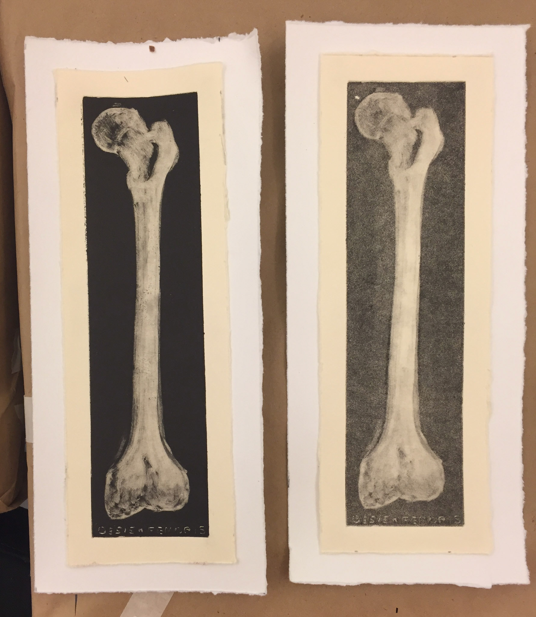 Like Concrete, 2017, Monotype and Ghost